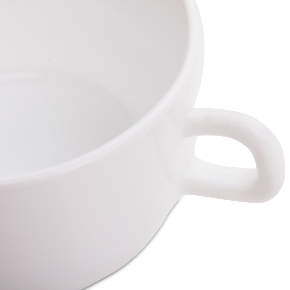 Sada 6 bílých skleněných misek na bujón Trianon 320 ml LUMINARC