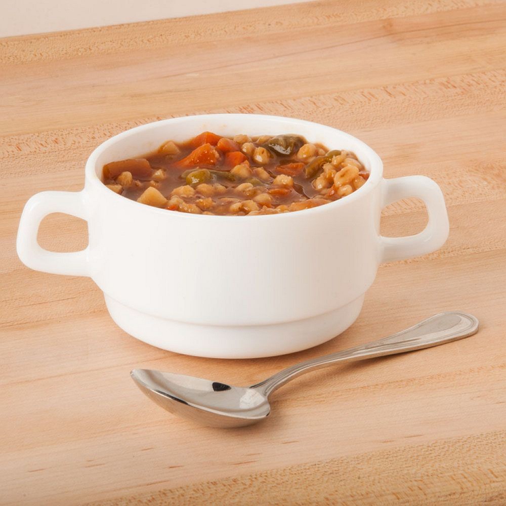 Sada 6 bílých skleněných misek na bujón Trianon 320 ml LUMINARC