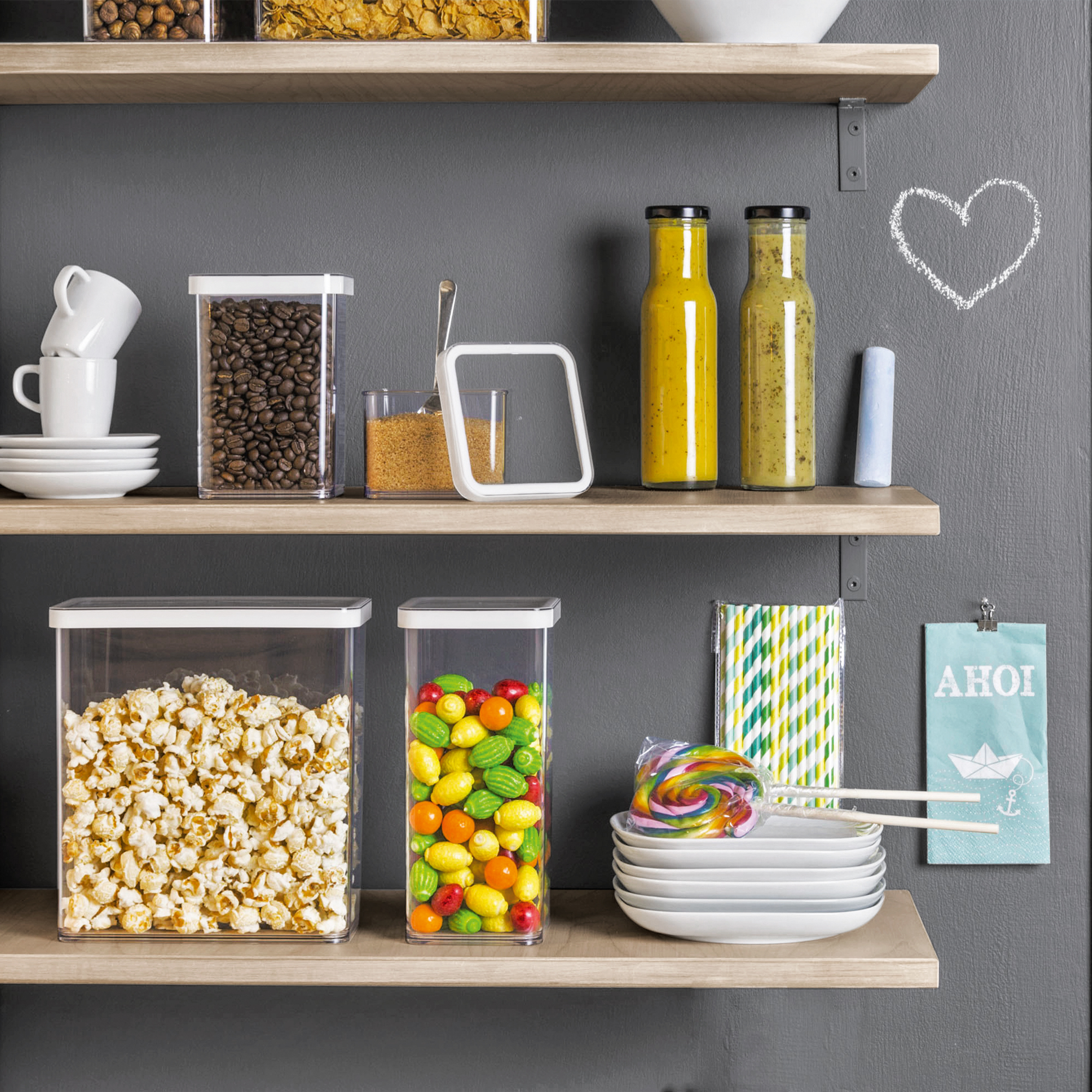 Kitchen storage container Loft 2 L high ROTHO