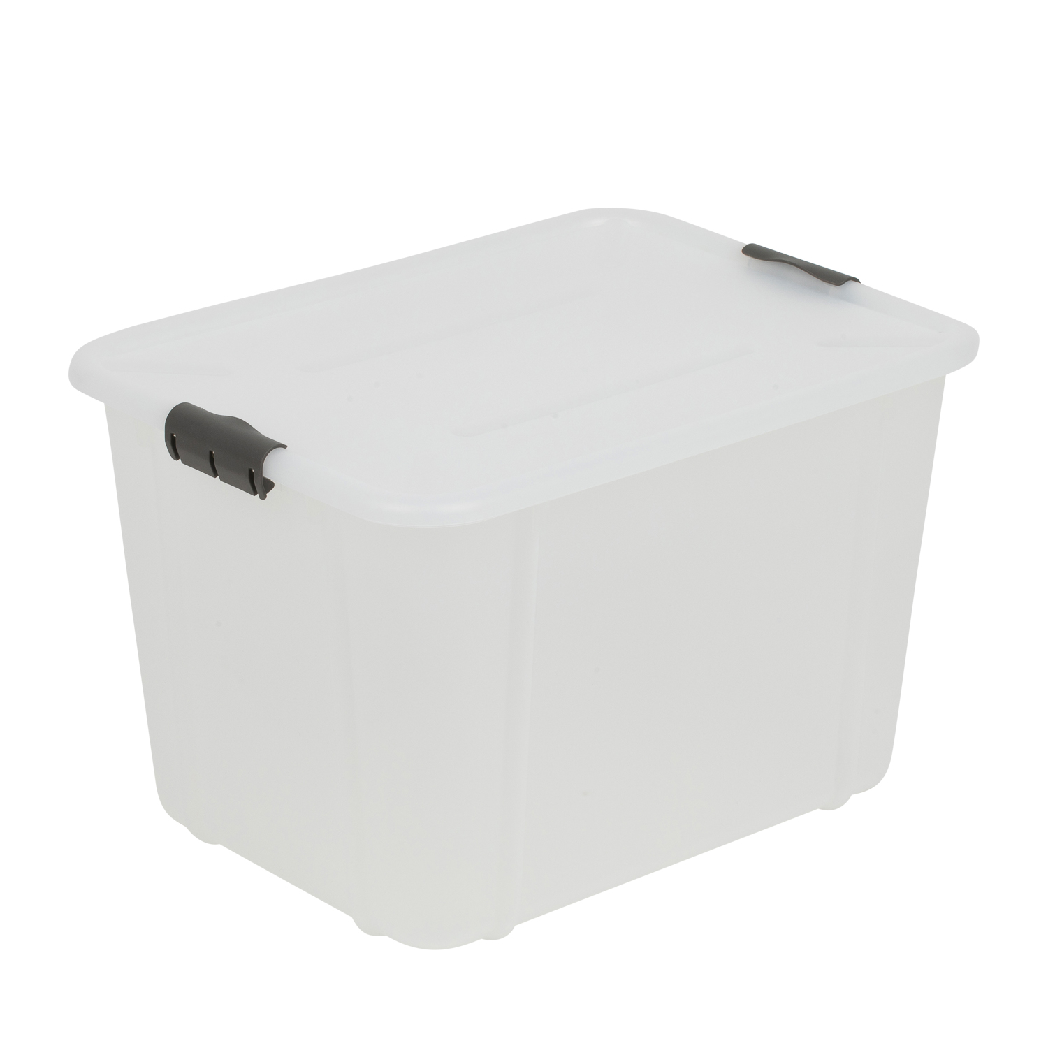 Behållare med lock Velur 30 l genomskinlig BRANQ  