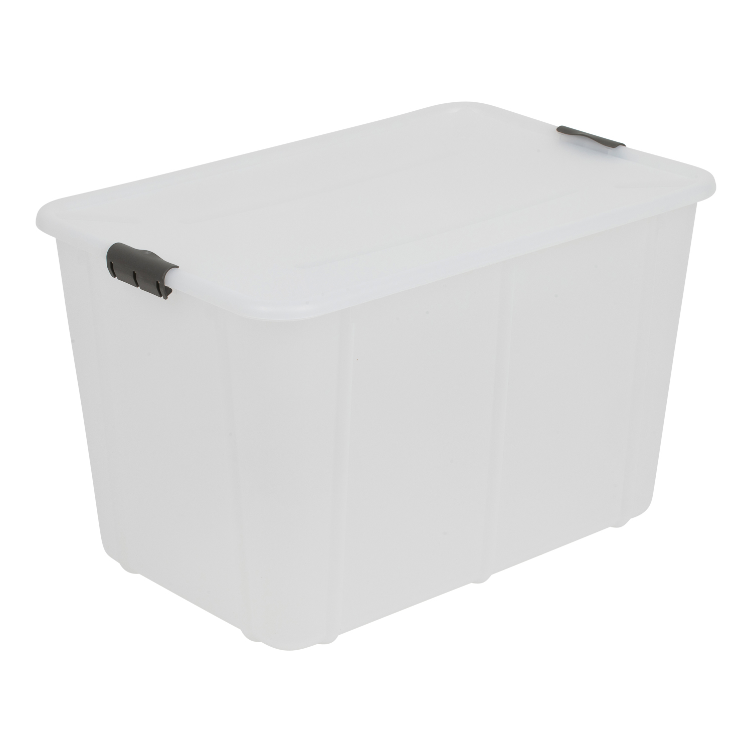 Aufbewahrungsbox mit Deckel Velur 60 L Transparent BRANQ