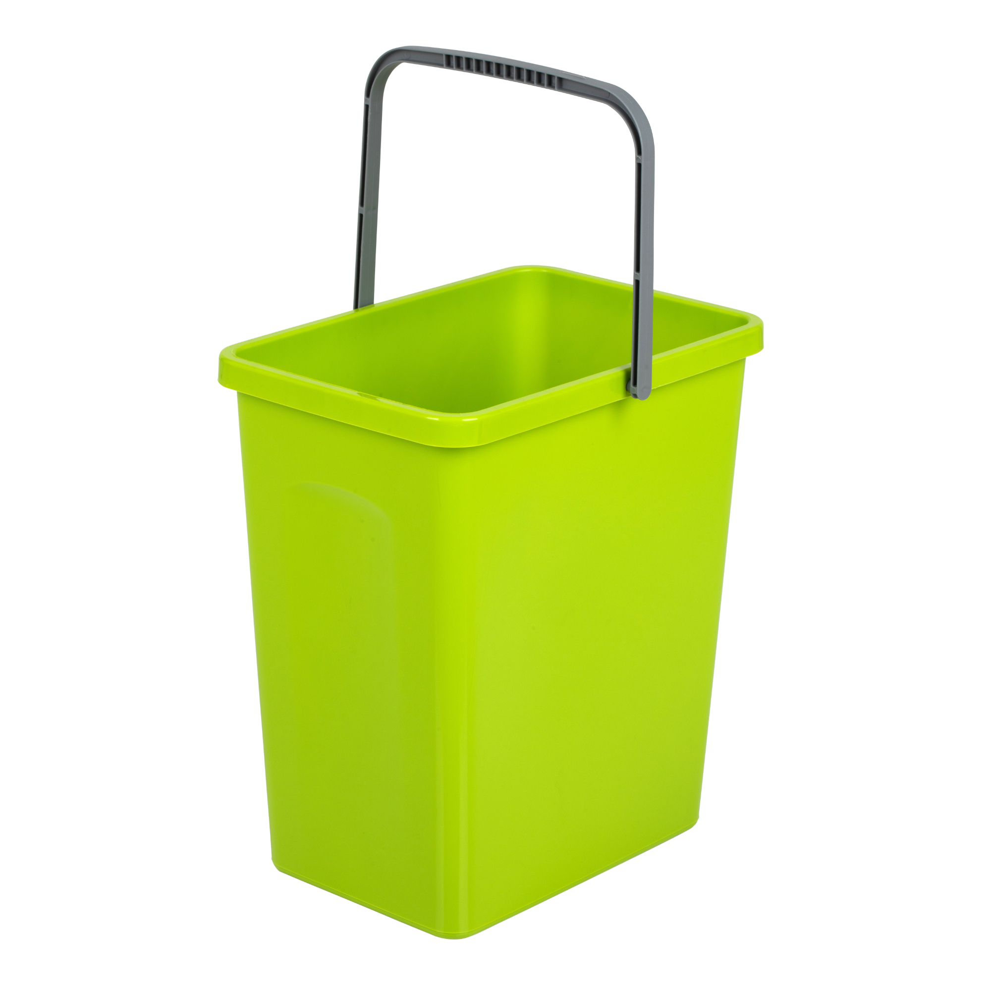 Kosz do segregacji z rączką 10 l zielony BRANQ
