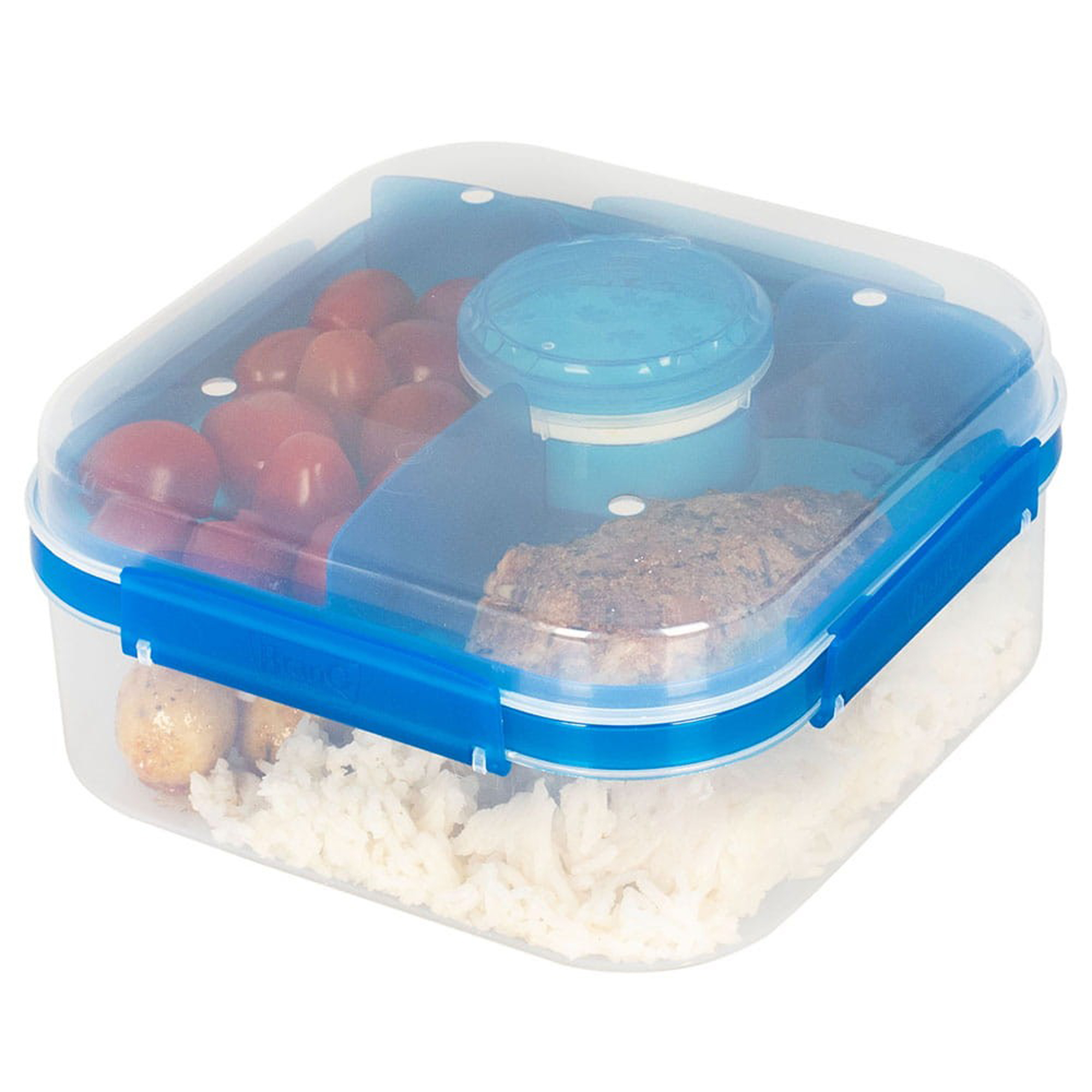 Modrý lunchbox s přihrádkami Lido 1,6 l BRANQ