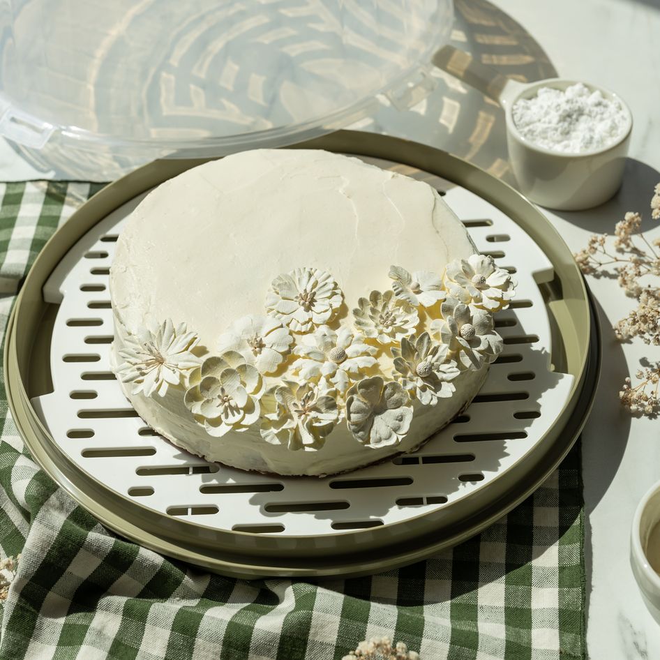 Kuchenbehälter mit Kühleinsatz  34 cm rund BRANQ