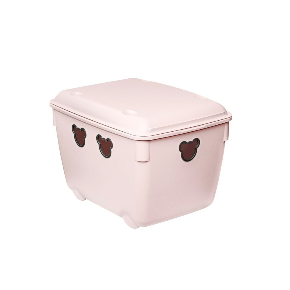 Aufbewahrungsbox mit Deckel Bear 40 l rosa BRANQ
