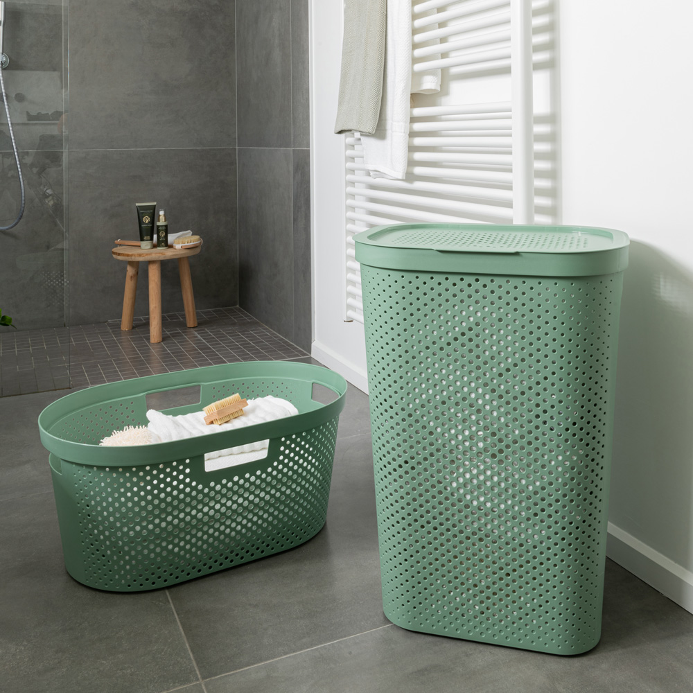 Prádelní koš Infinity 100% Recykling Eko Green 60 l CURVER