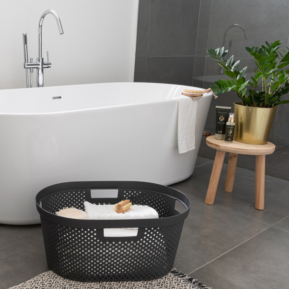 Prádelní koš Infinity 100% Recykling Eko Gray 40 l CURVER