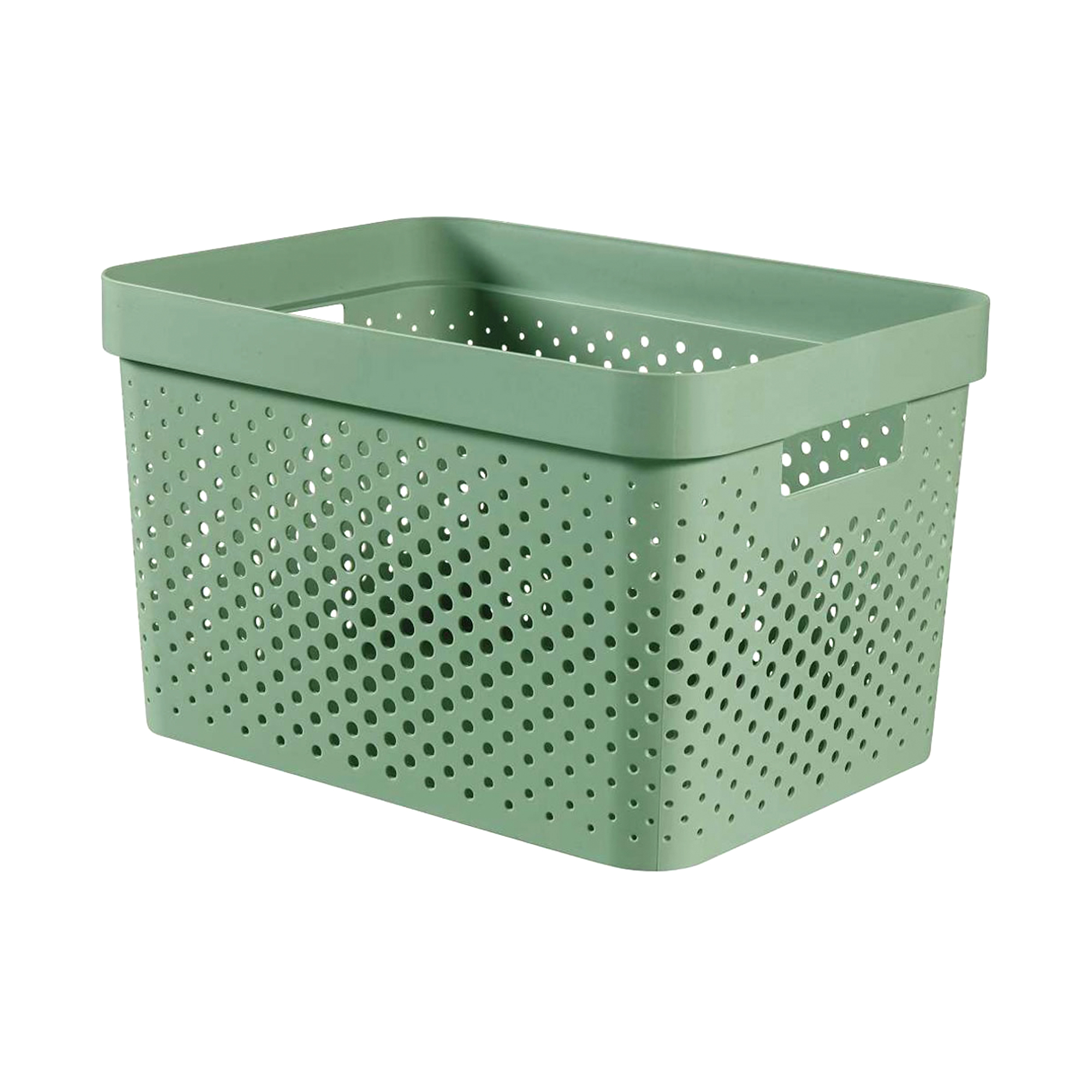 Ažurový koš / organizér Infinity 100% Recykling Eko Green 17 l CURVER