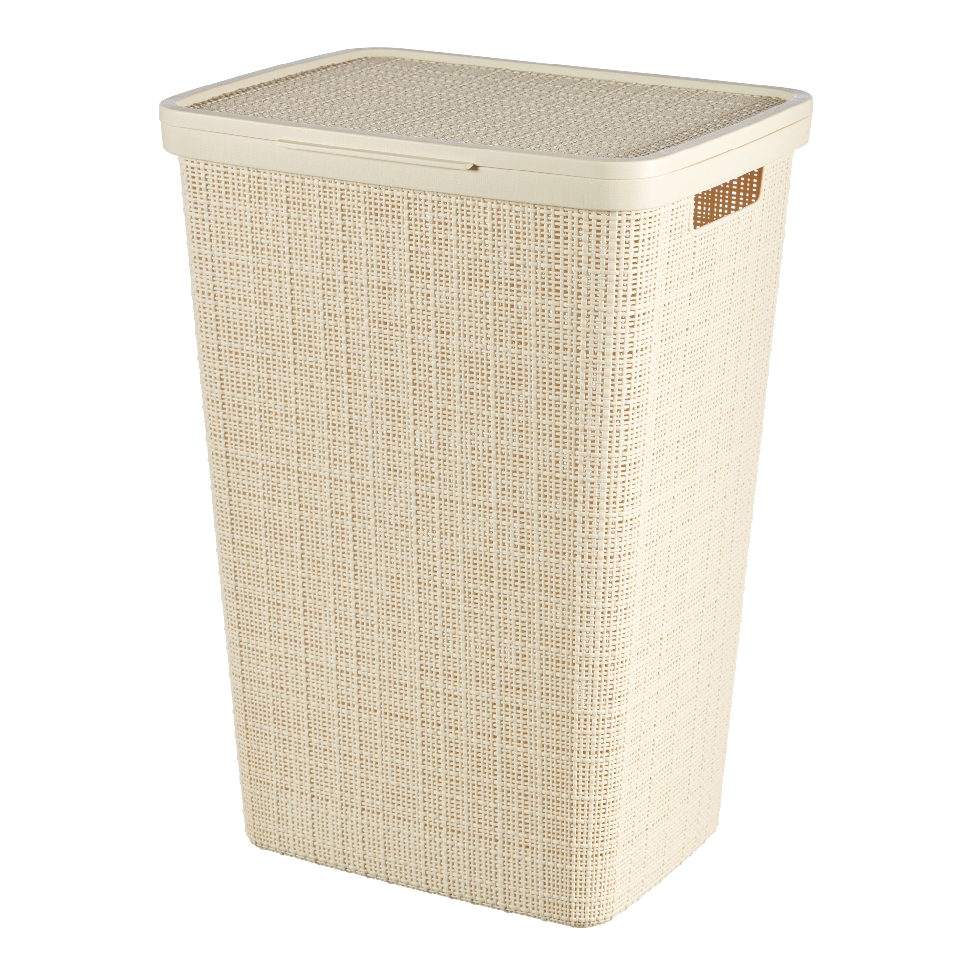 Cesta portabiancheria Jute crema 58 l CURVER