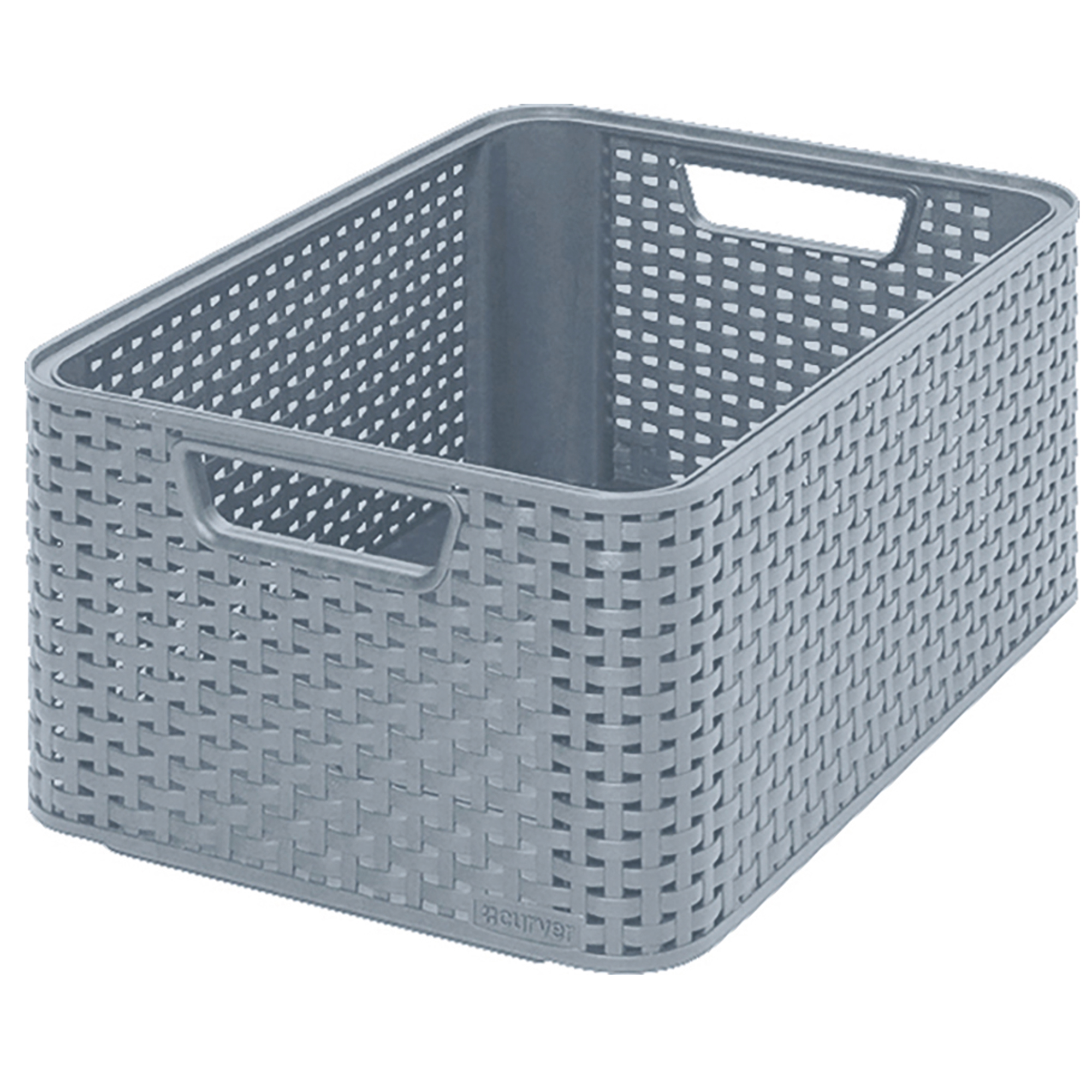 Koš Rattan Style Light Gray M CURVER