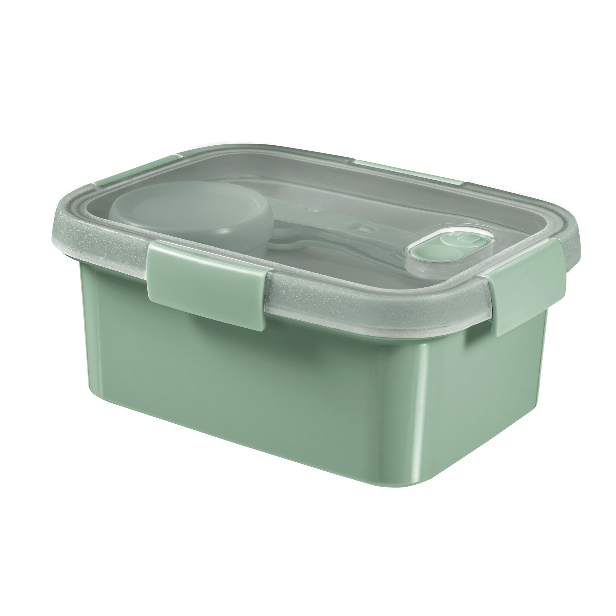 Obdélníková nádobka s příbory LUNCH KIT Smart To Go Eco Line 1,2 l CURVER