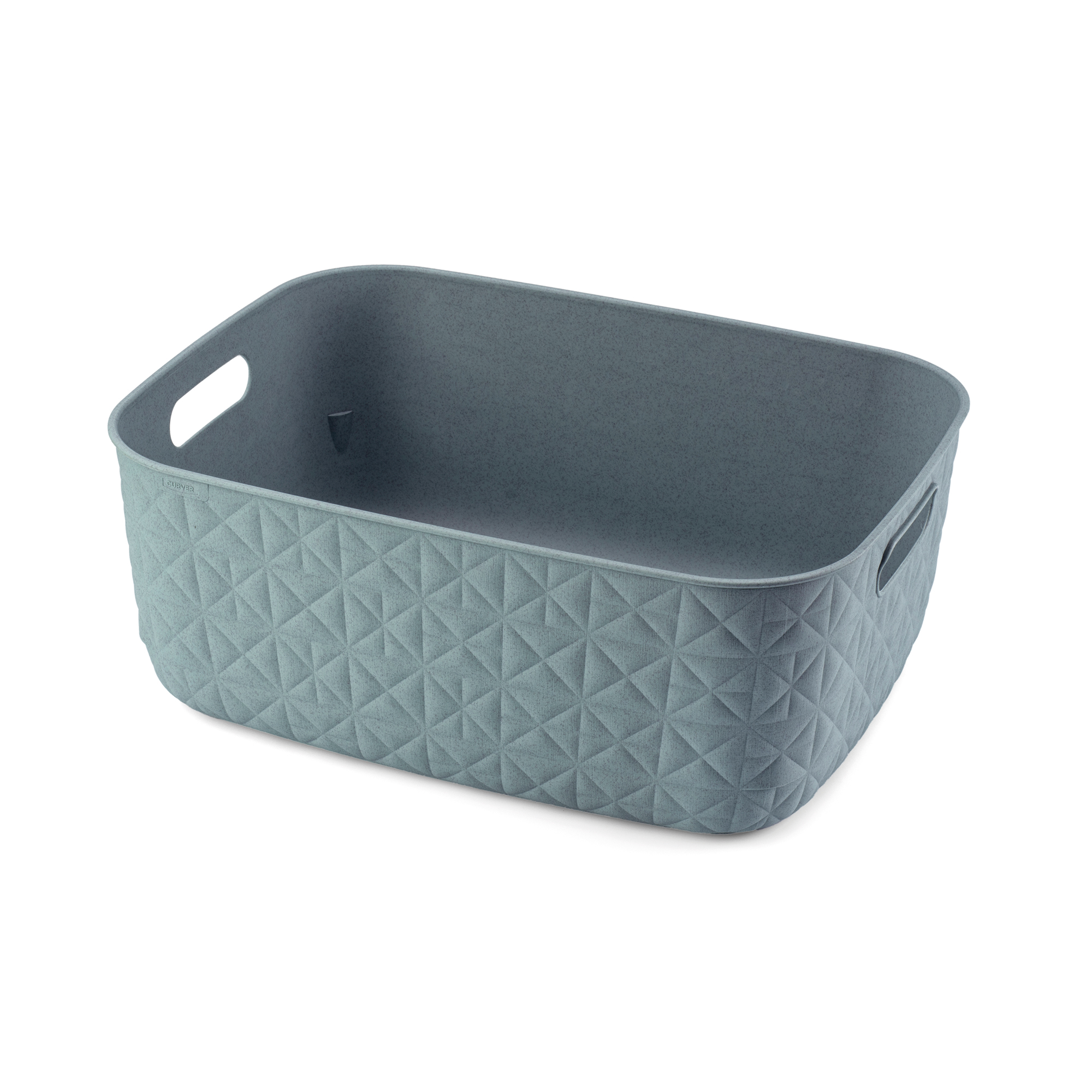 Tyrkysový úložný košík Softex M 37,9 x 29,2 x 14,3 cm CURVER