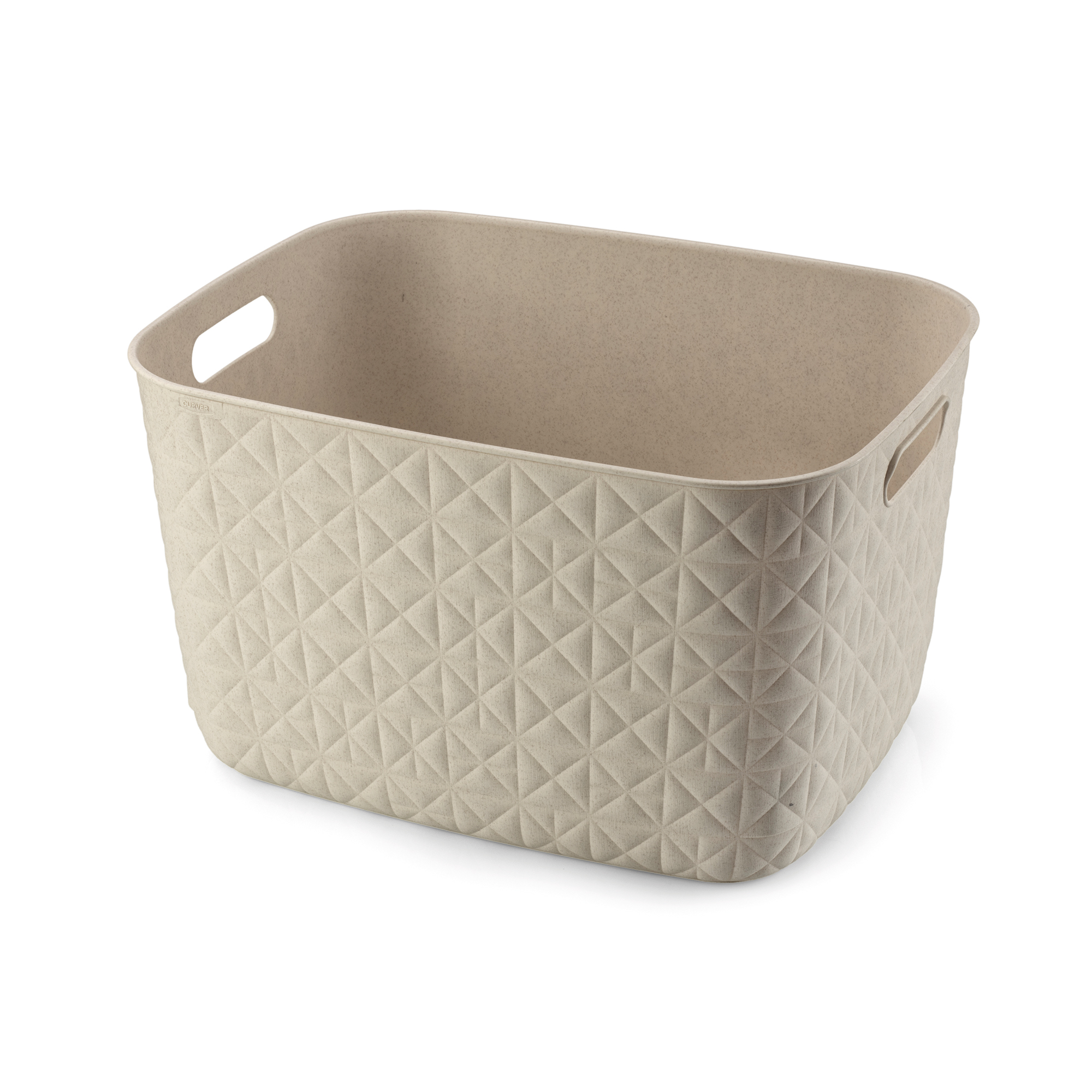 Cesto de almacenamiento Softex crema L 37,9 x 29,2 x 22,1 cm CURVER