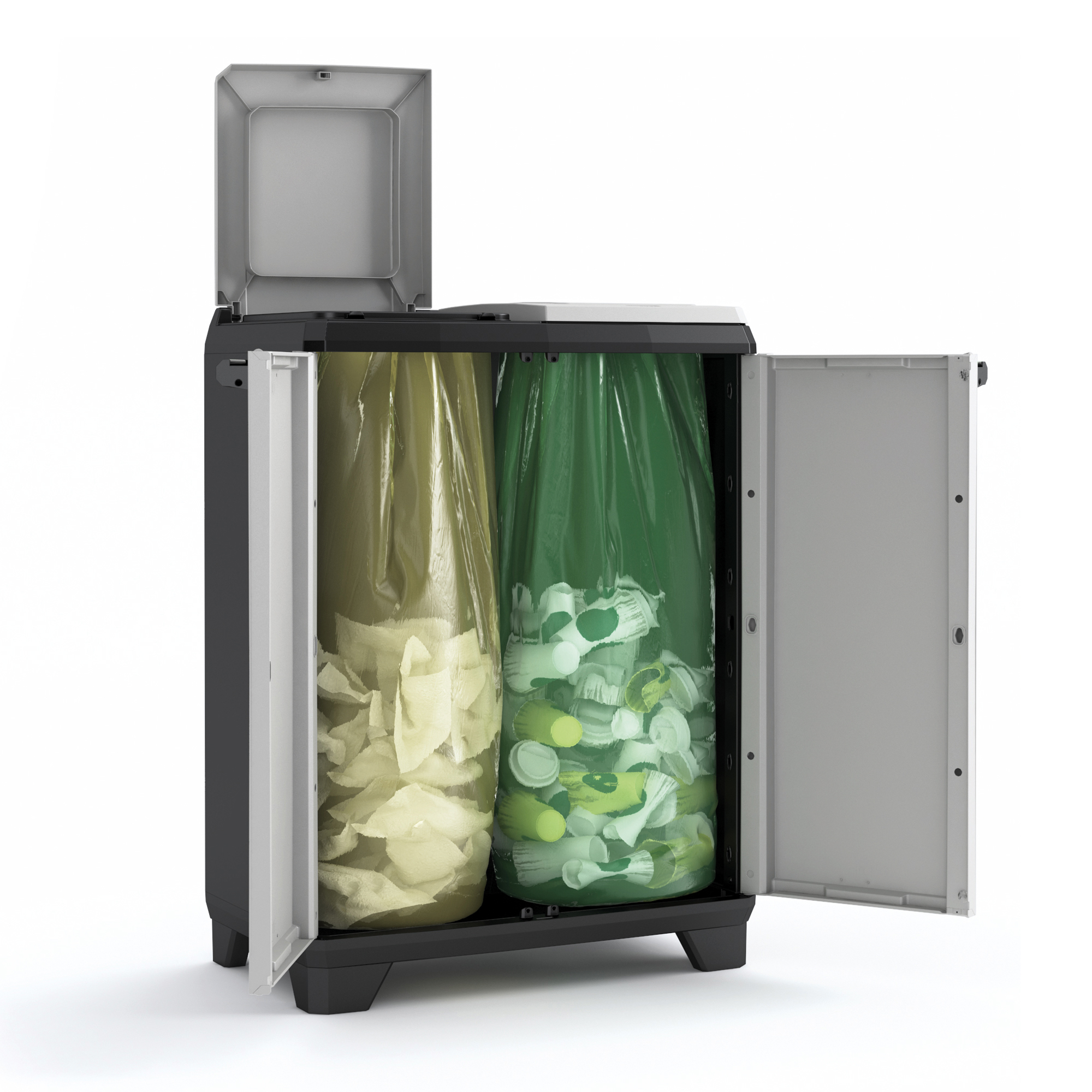 Skriňa na triedený odpad Split Premium 2 x 110 l KETER