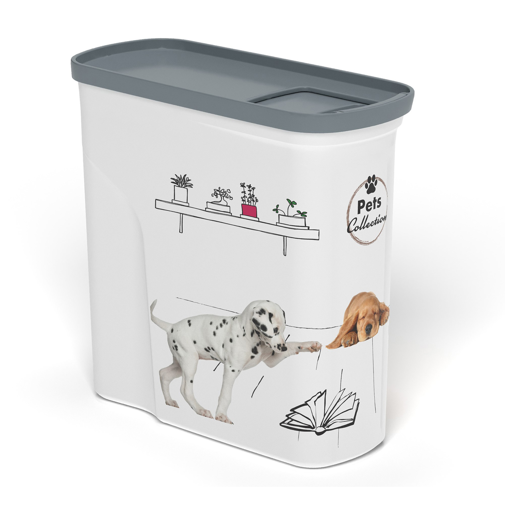 Nádoba na krmivo Pet Life Dogs 2 l CURVER