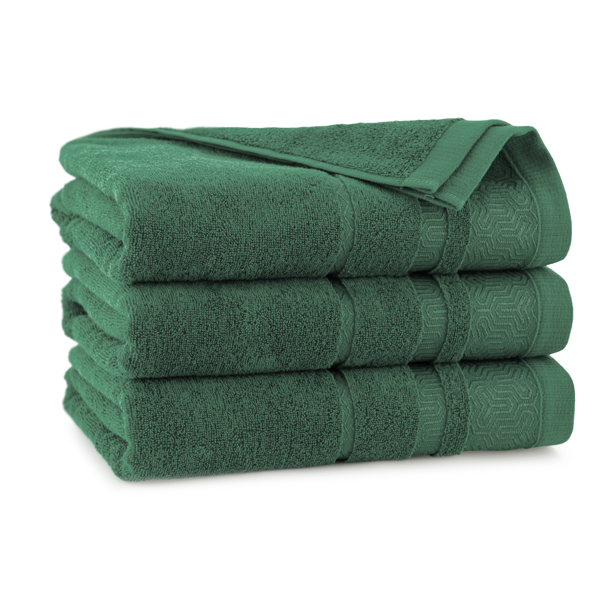 Asciugamano in cotone egiziano Braga antibacterial verde 30 x 50 cm ZWOLTEX