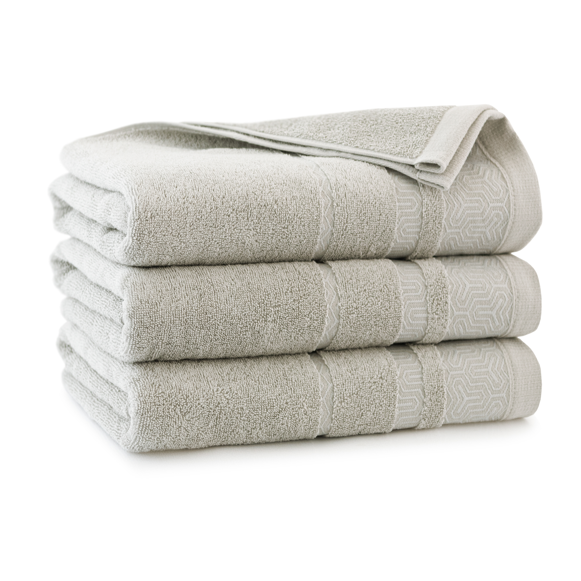 Asciugamano in cotone egiziano Braga antibacterial grigio 30 x 50 cm ZWOLTEX