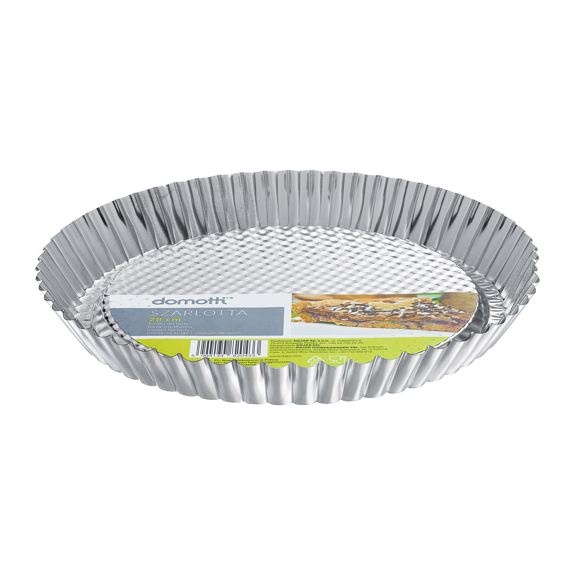 Forma na tortu Szarlotta 28 cm  DOMOTTI