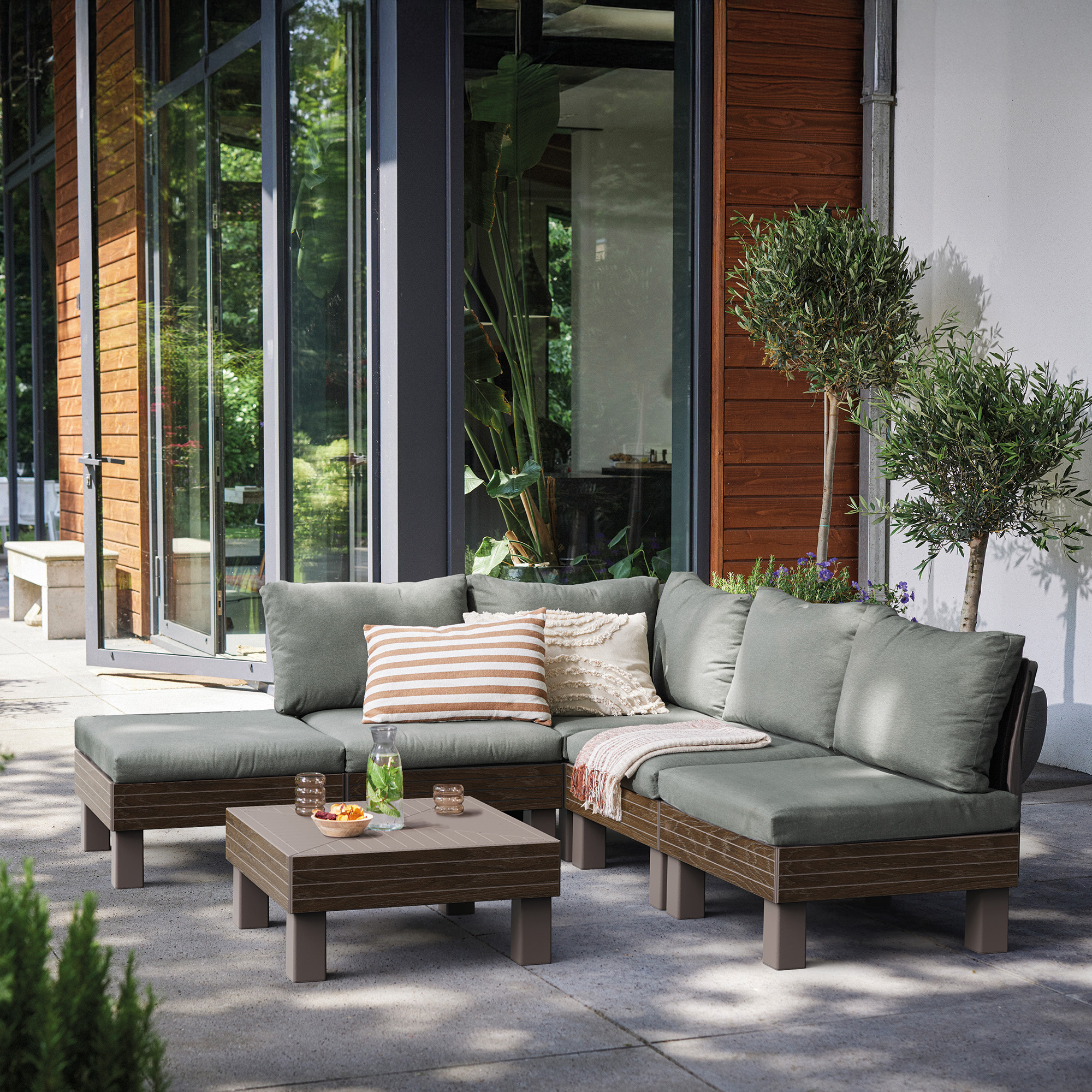 Zestaw mebli ogrodowych Elements brązowy KETER