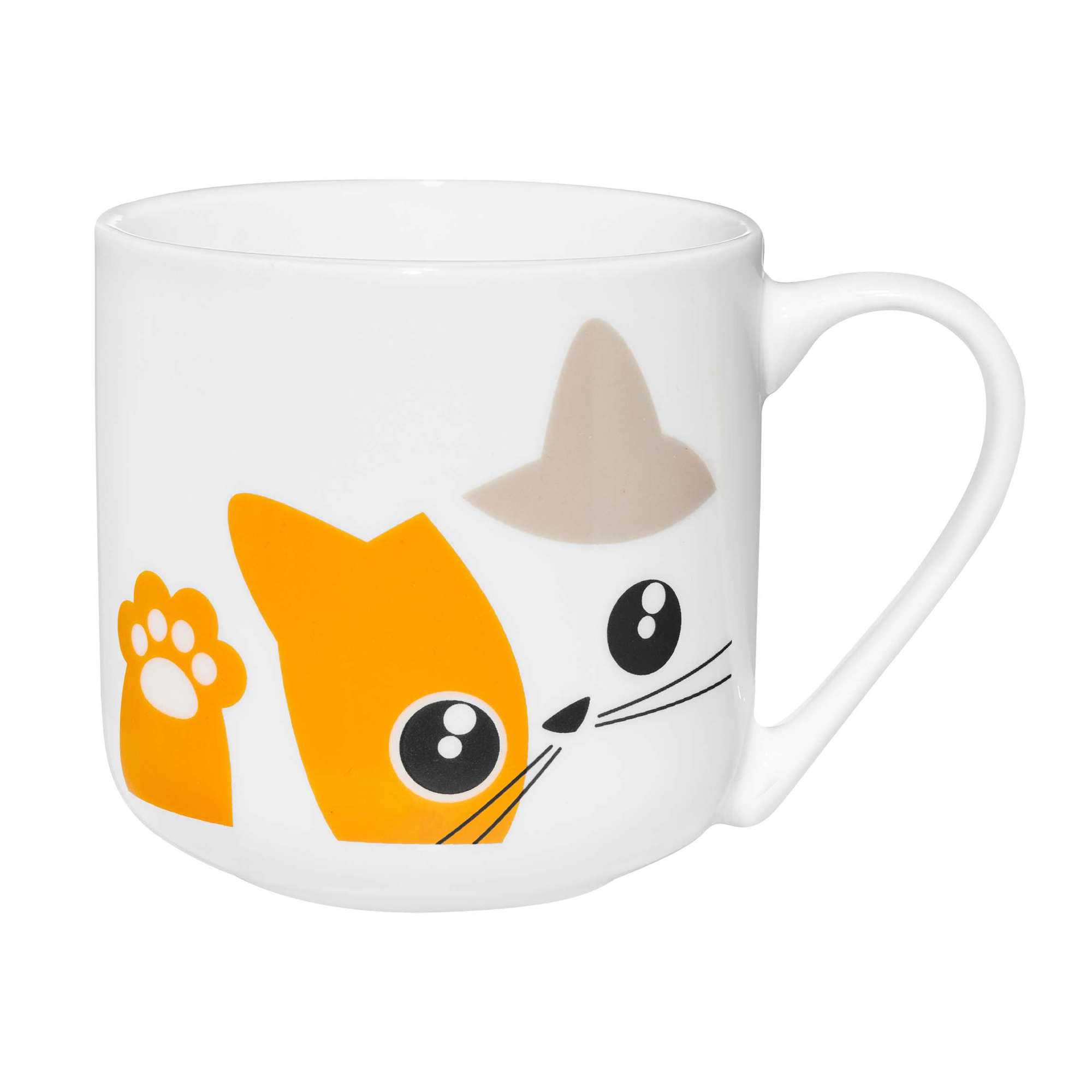 Porcelánová snídaňová sada Kitty Orange 4-díly AMBITION