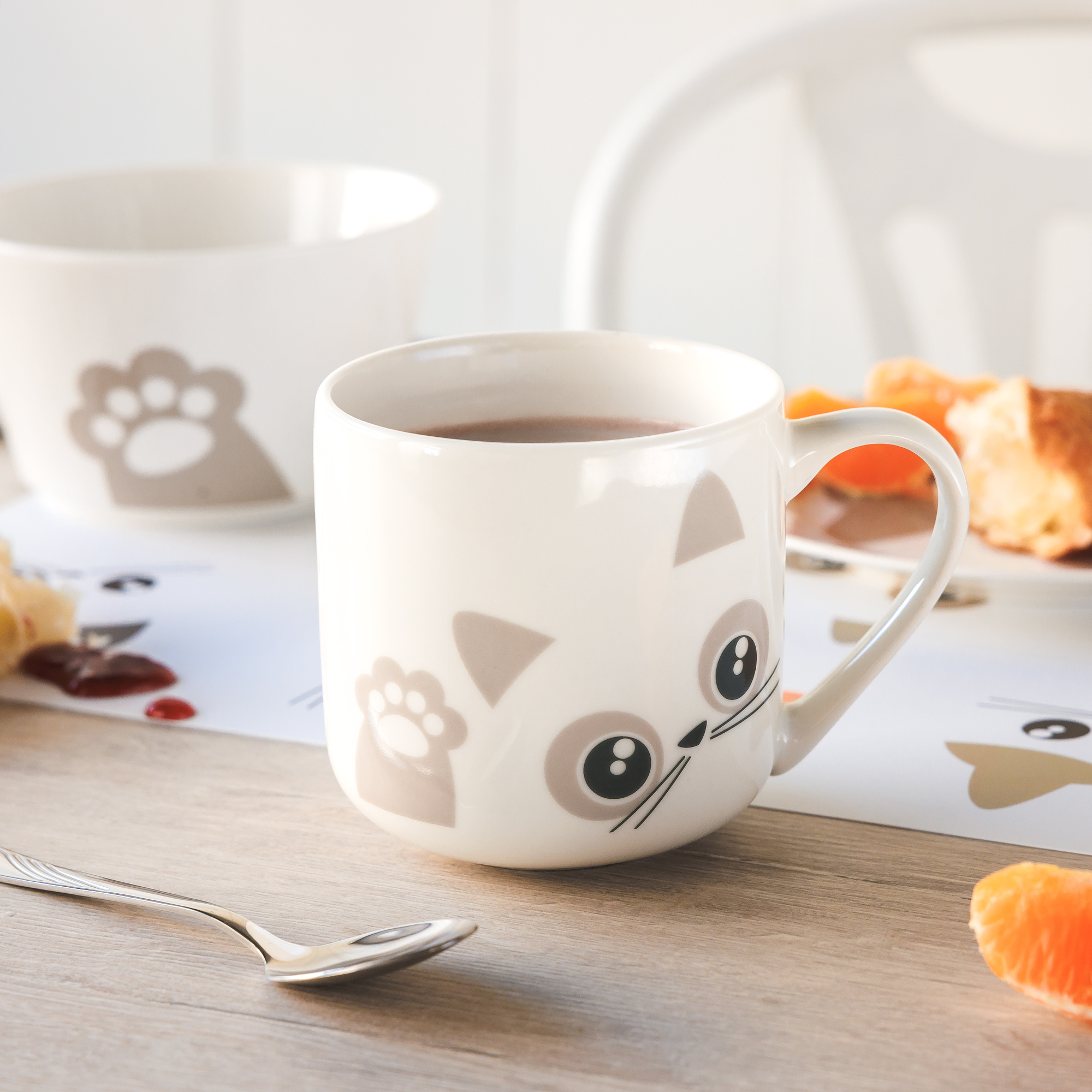 Porcelánová raňajková sada Kitty Beige 4-dielna AMBITION