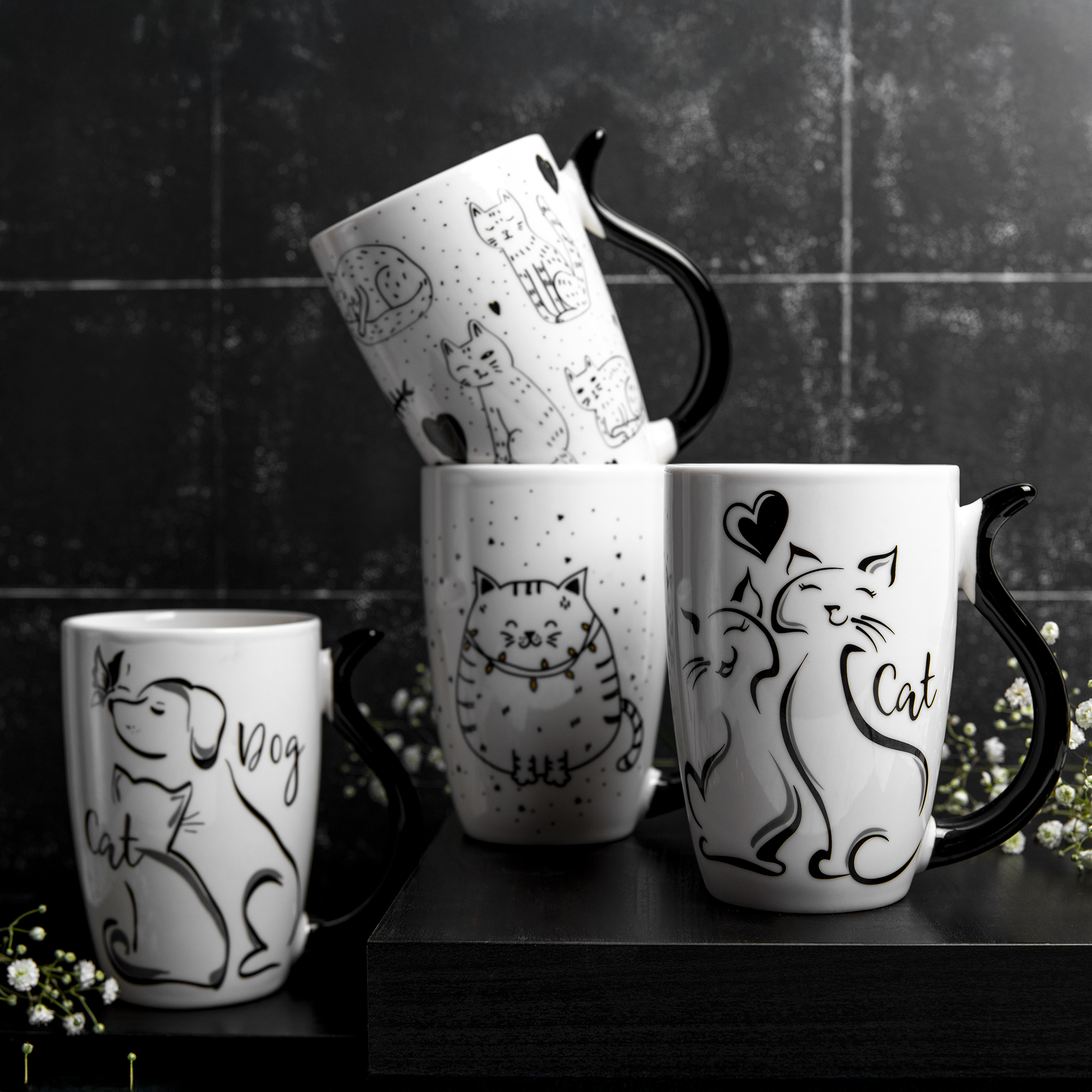 Kubek Black Cat 380 ml Koty AMBITION