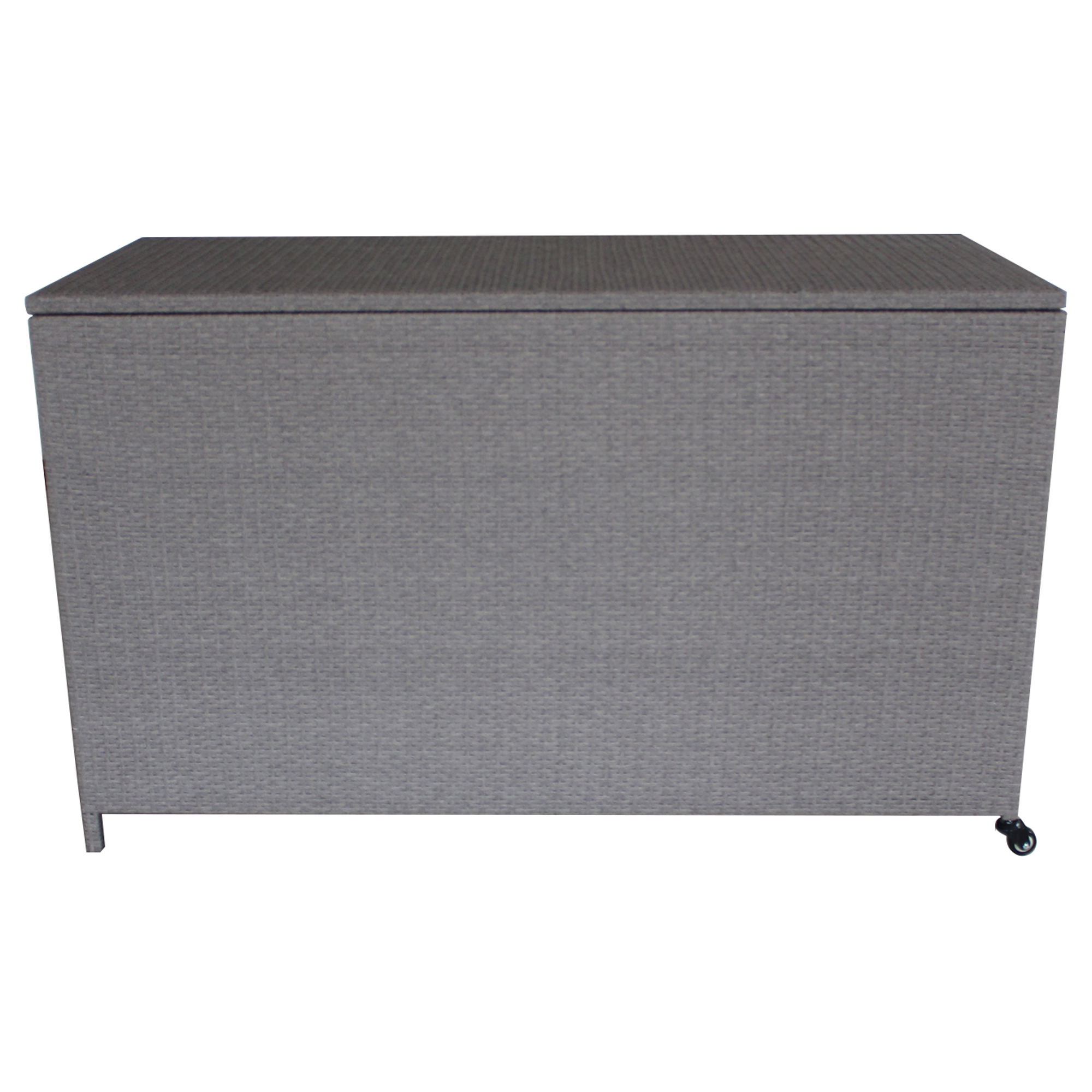 Caja de almacenaje de jardín gris 160 x 70 x 95 cm PATIO
