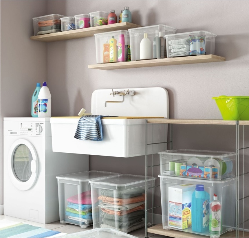 Úložný box s víkem T box 32 l CURVER