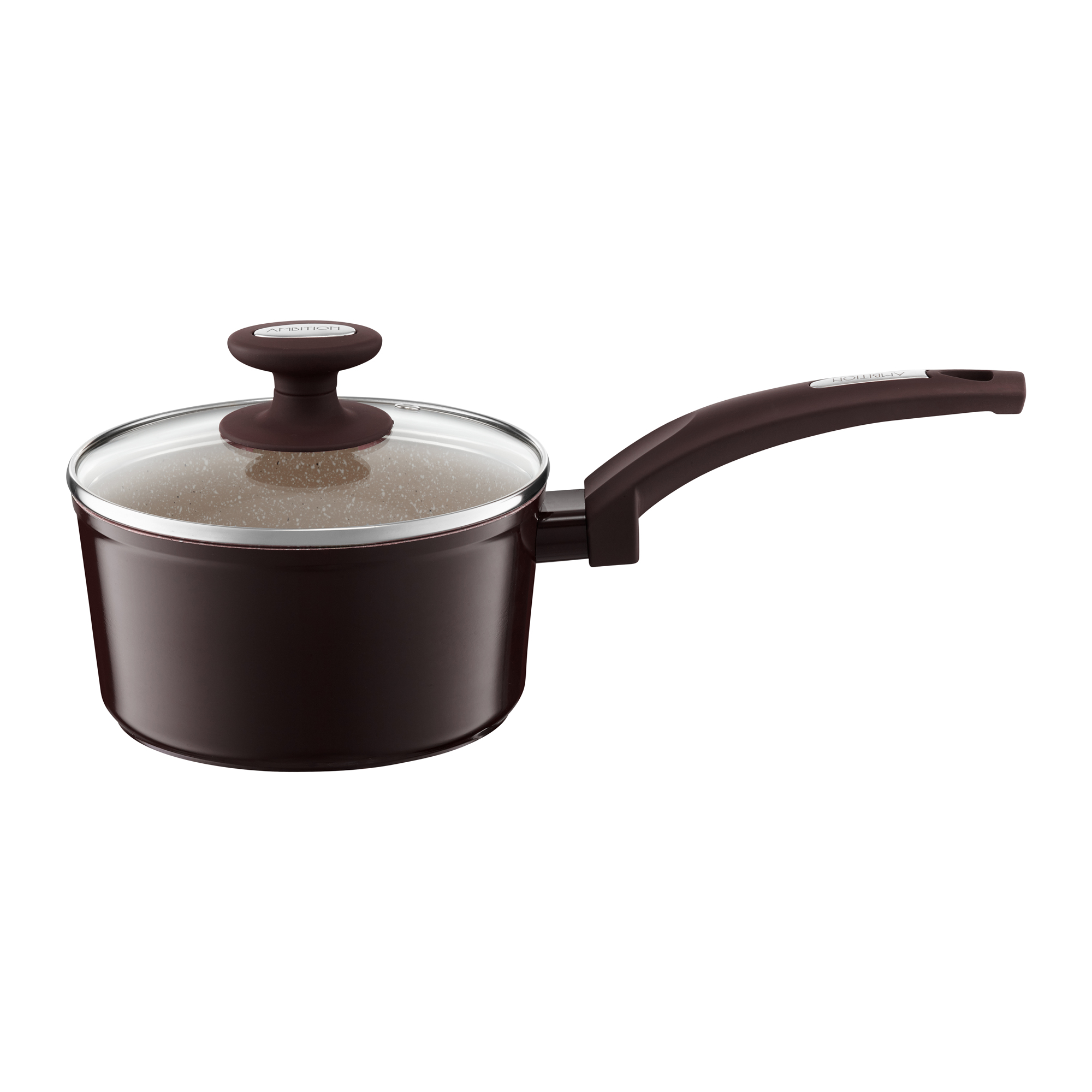 Rondel z pokrywką 16 cm Brown Stone AMBITION