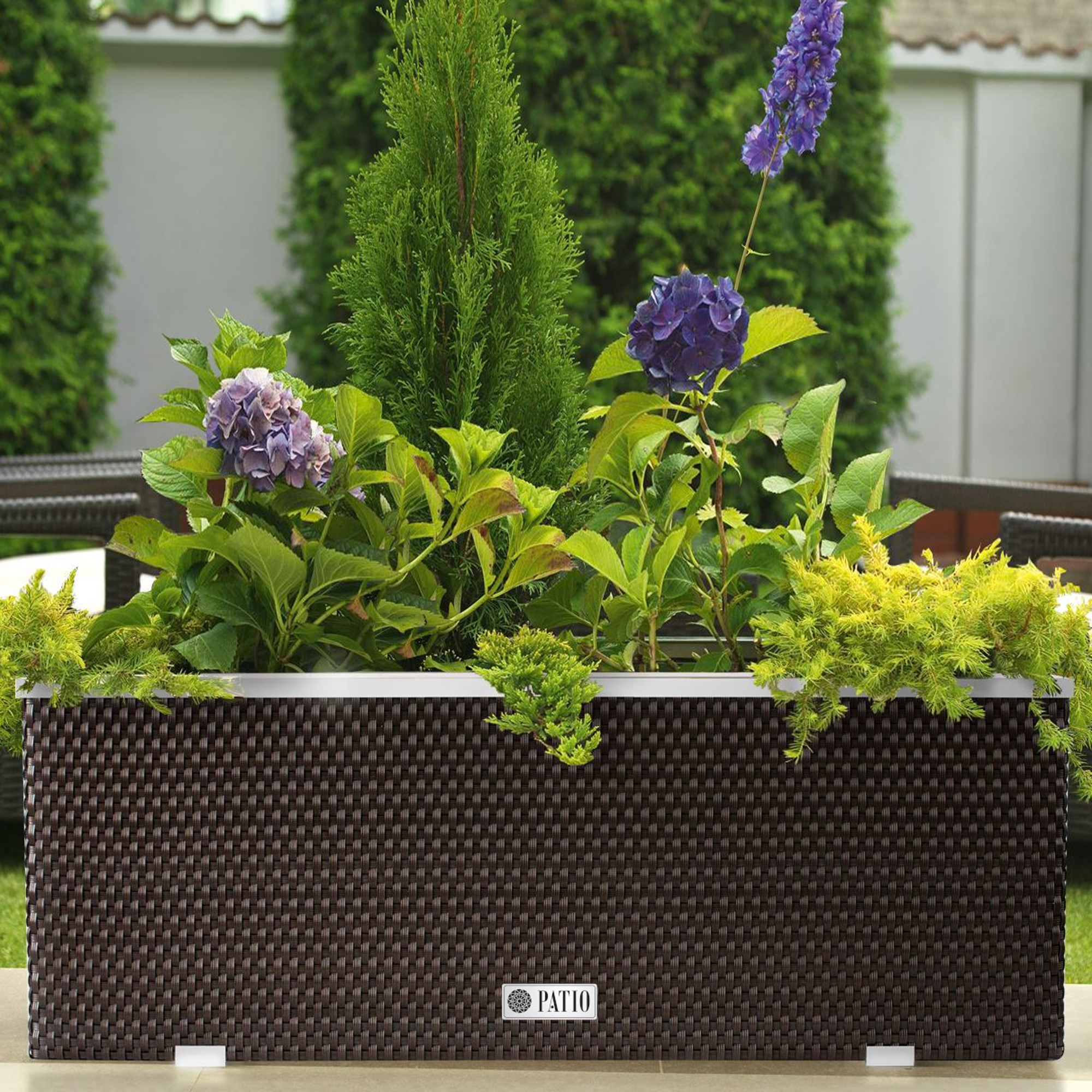 Blumenkübel Tress 108 x 39 x 43 cm wenge PATIO