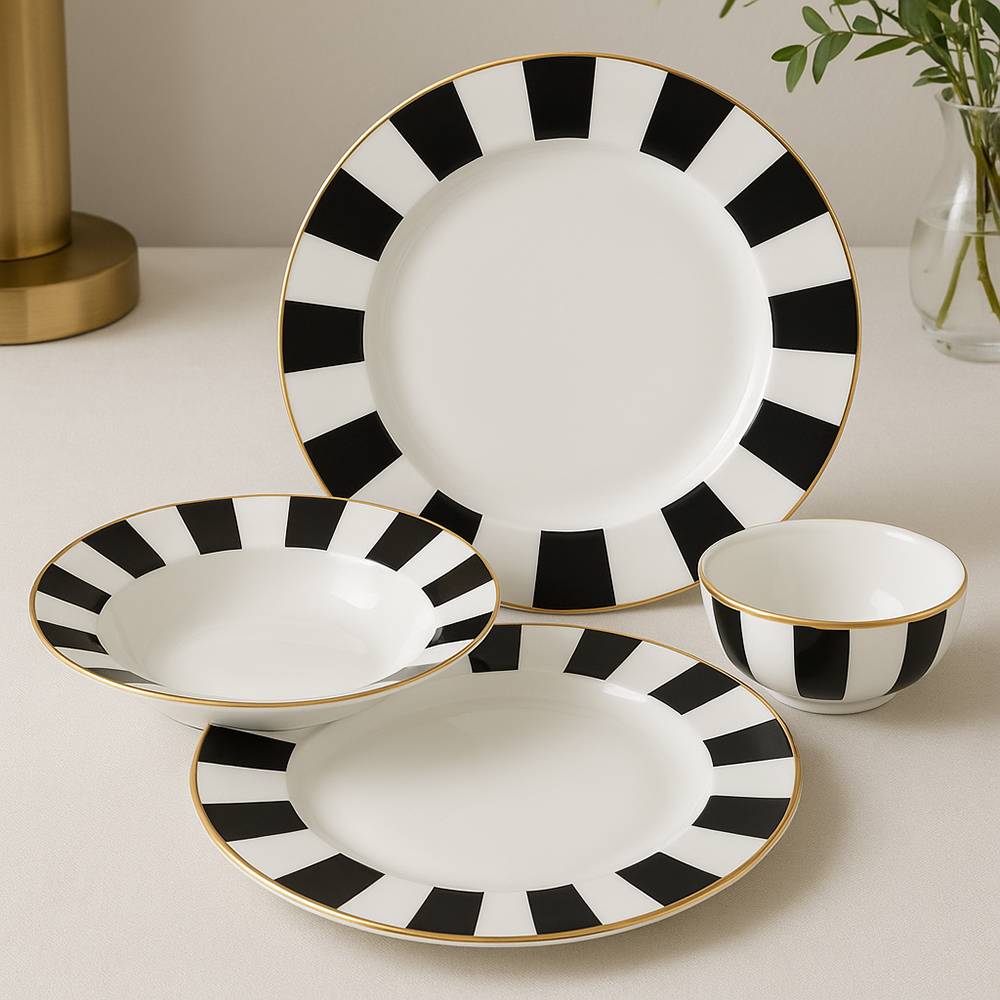 Plato de postre Ribs 15 cm AMBITION