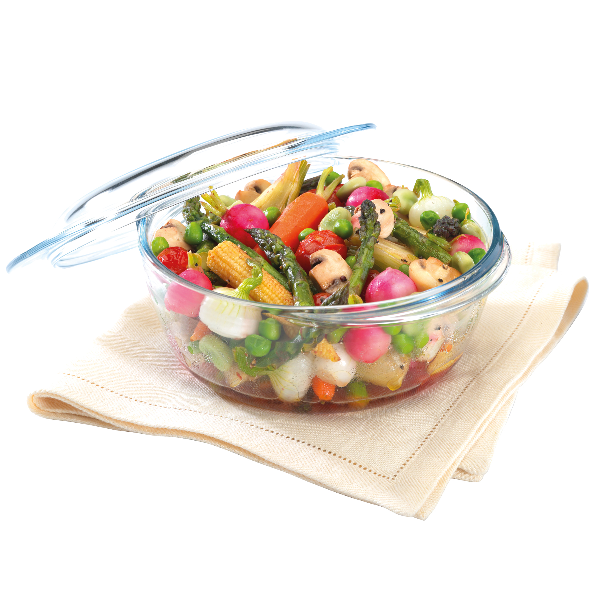 Okrúhla žiaruvzdorná zapekacia misa s pokrievkou 4v1, 3 l PYREX