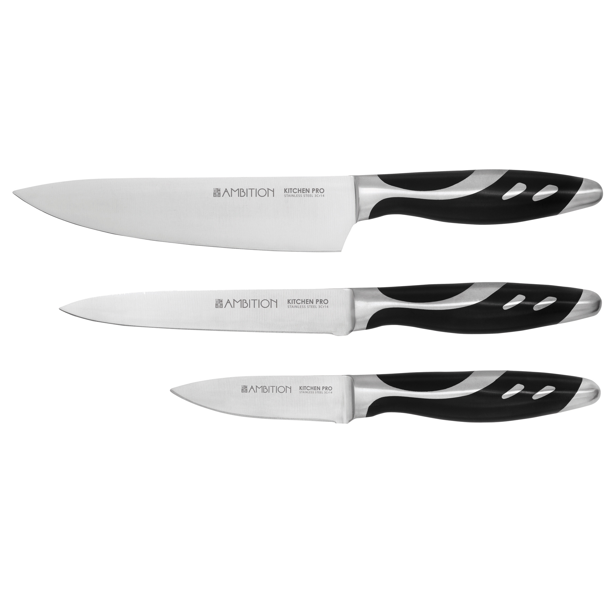 Set di 3 coltelli da cucina Kitchen Pro AMBITION