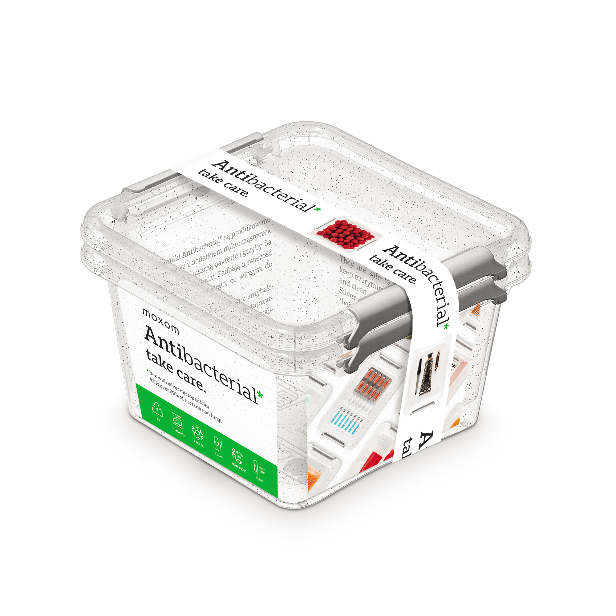 Set med 2 behållare Antibacterial* 1150 ml ORPLAST