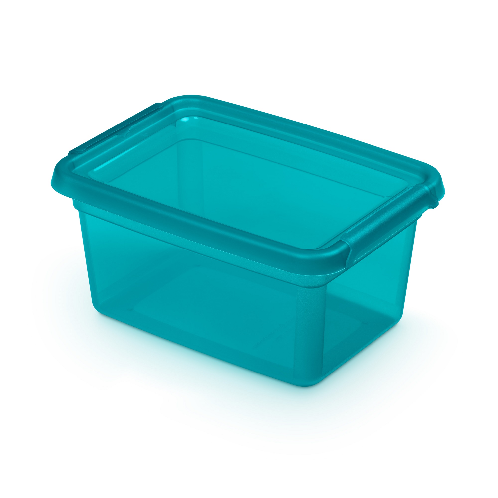 Modrá plastová nádobka s víkem Base Store Ocean 1,5 l ORPLAST