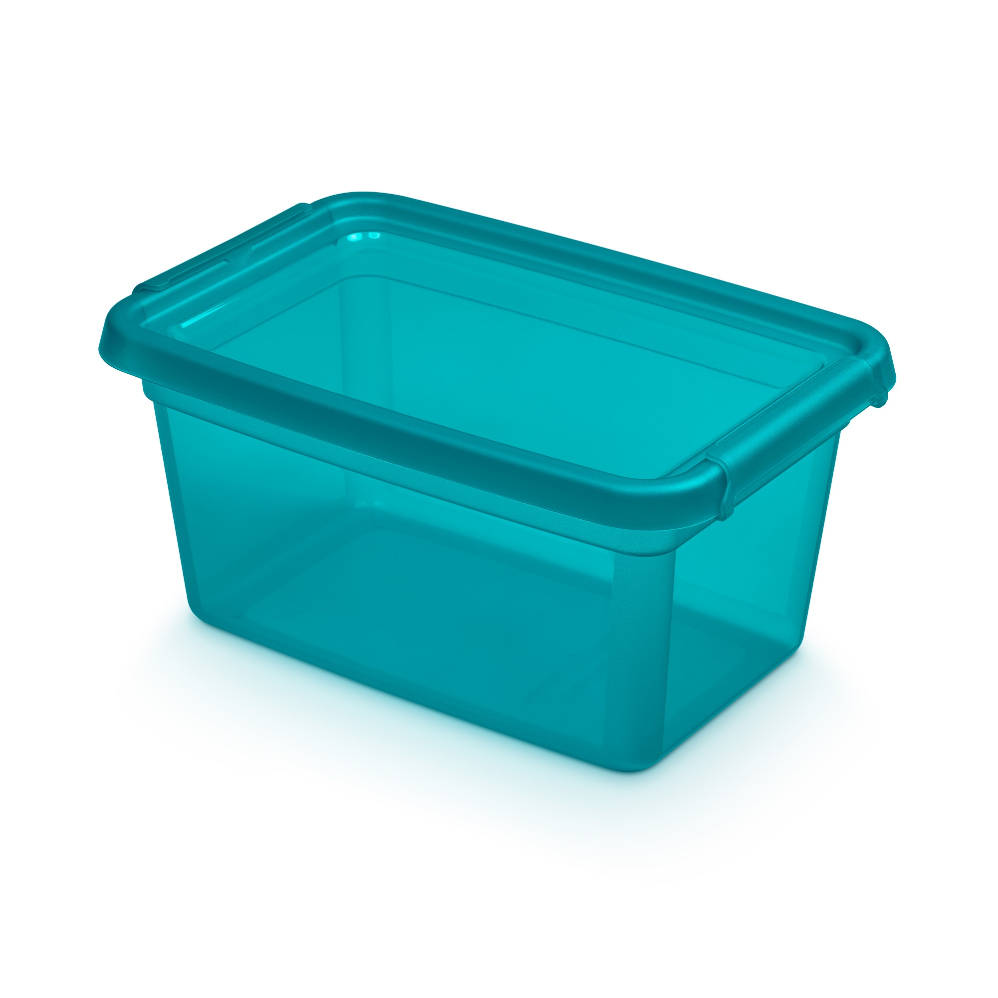 Modrá plastová nádobka s víkem Base Store Ocean 4,5 l ORPLAST
