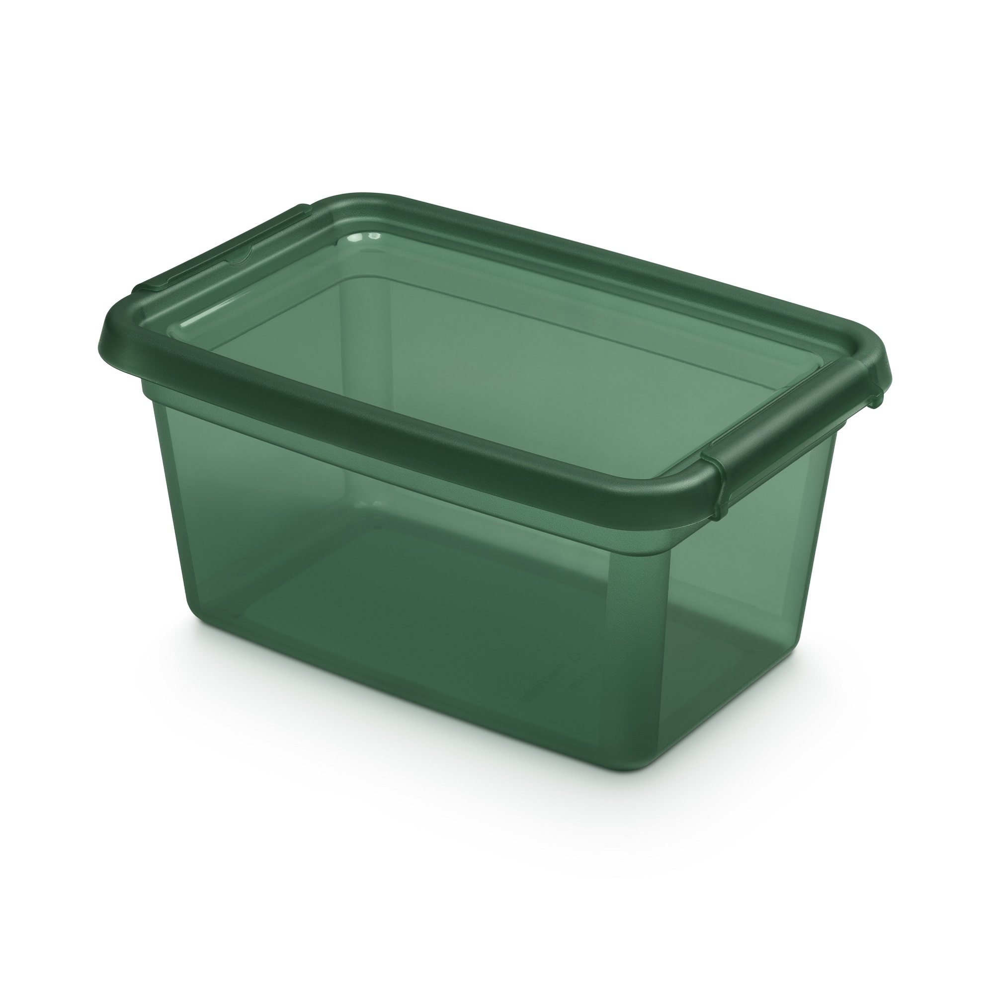 Zelená plastová nádobka s víkem Base Store Pine 4,5 l ORPLAST