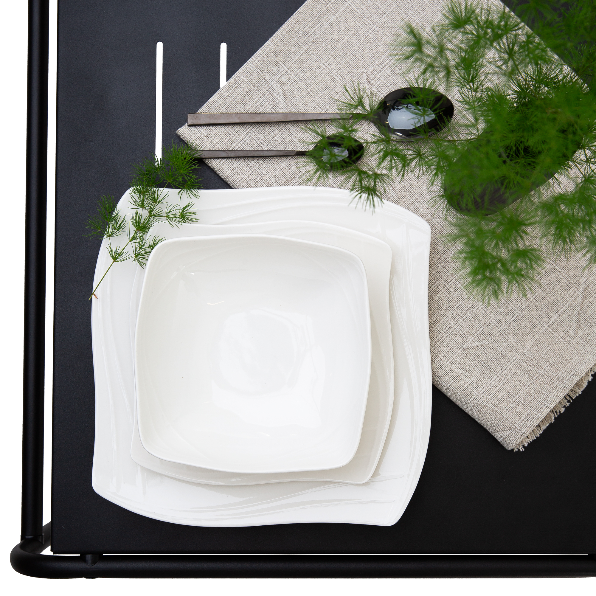 Serwis obiadowy dla 6 osób 18-elementowy Vanity KAROLINA