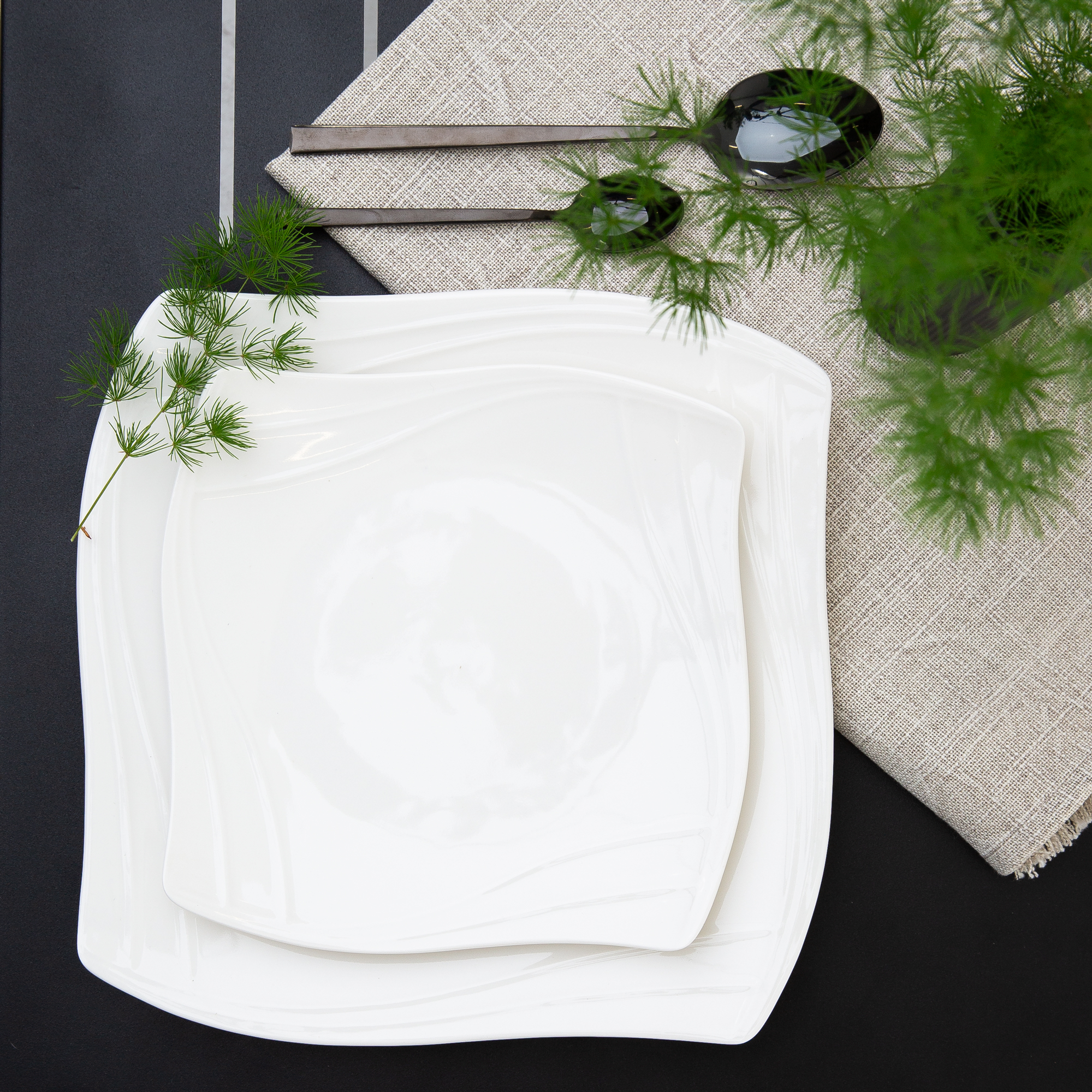 Serwis obiadowy dla 6 osób 18-elementowy Vanity KAROLINA