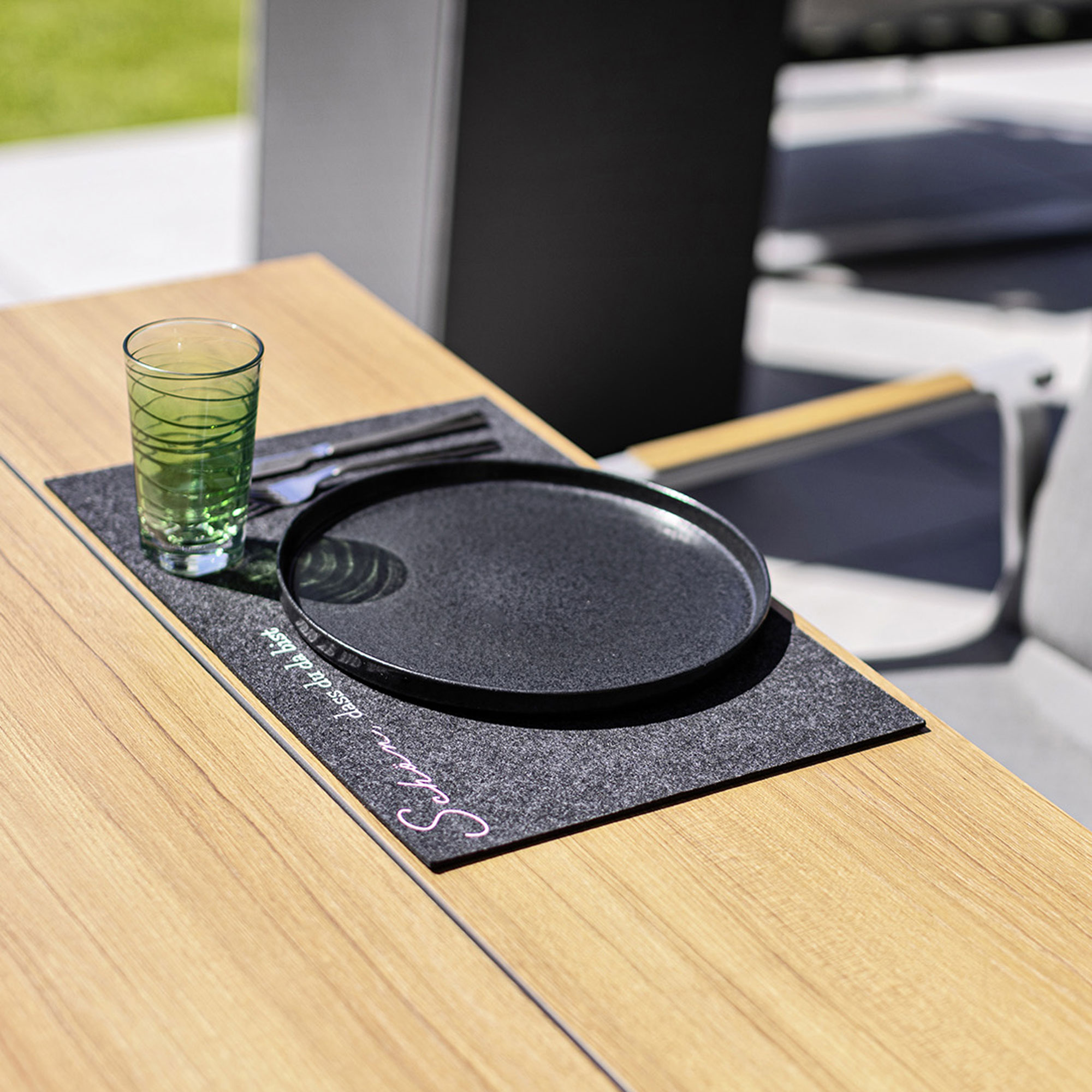 Tischplatte für Gartentisch HPL 160 x 95 cm teak KETTLER 0312121-3400 