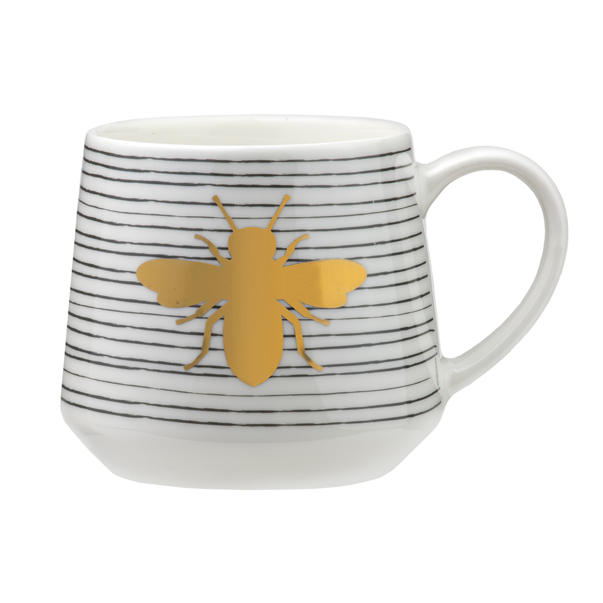 Porcelánový hrnek Gold Bee Stripes 460 ml AMBITION