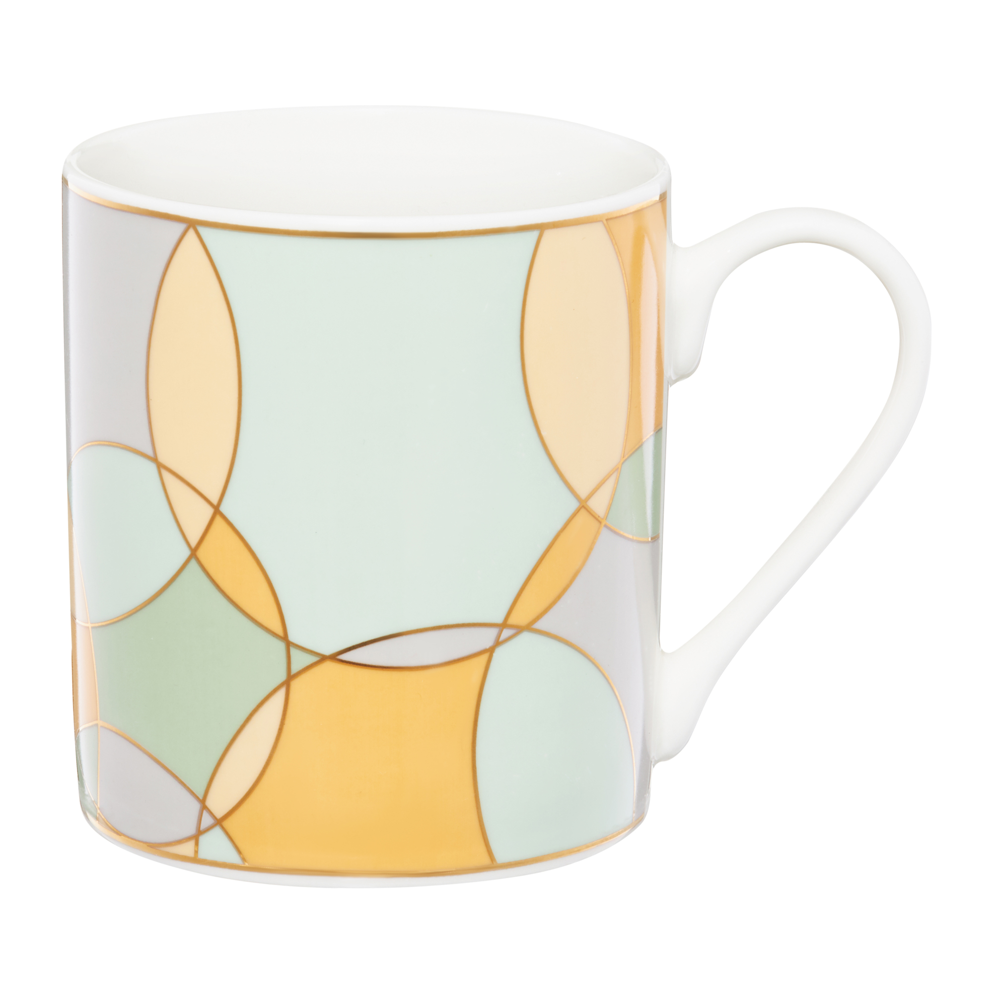 Kubek 380 ml Geometric pastel koła 