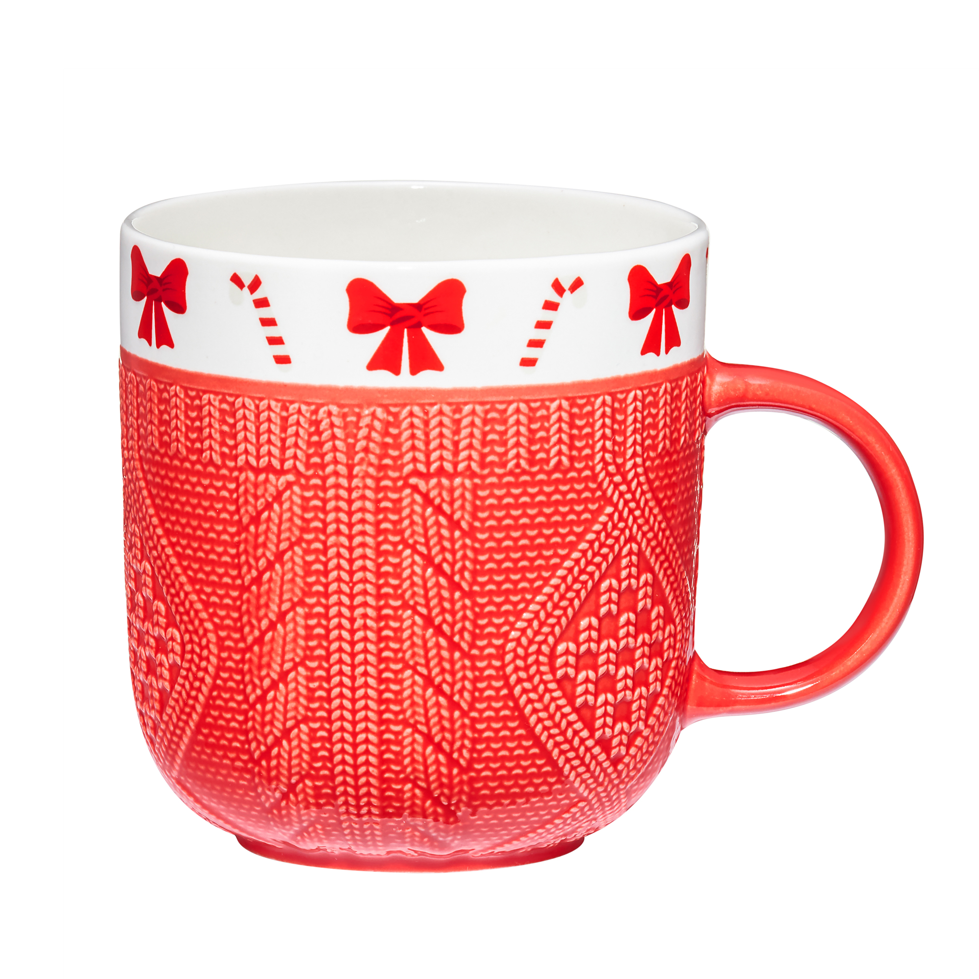 Tazza natalizia Scarf rossa 360 ml AMBITION