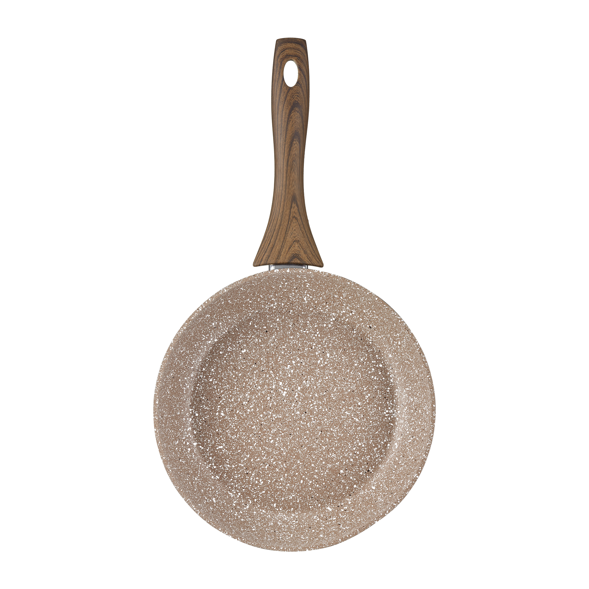 Patelnia Terra z powłoką Qualum Basic Stone Edition 28 cm AMBITION