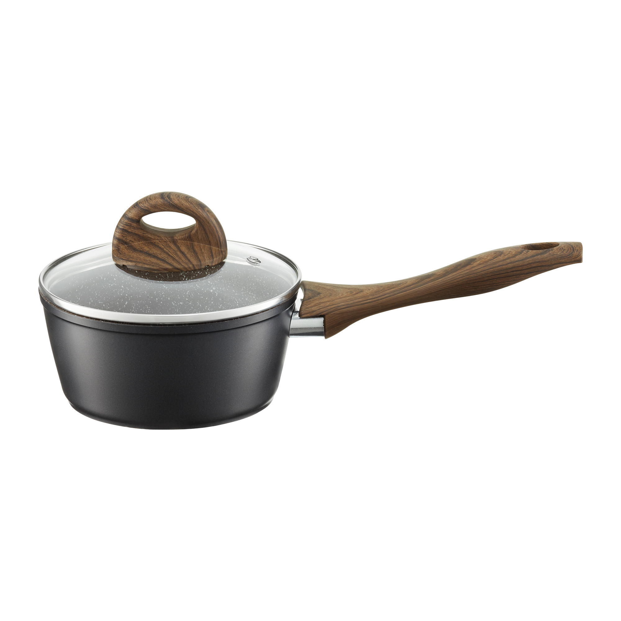 Kasserolle Terra mit Qualum Basic Stone Edition Beschichtung  16 cm AMBITION