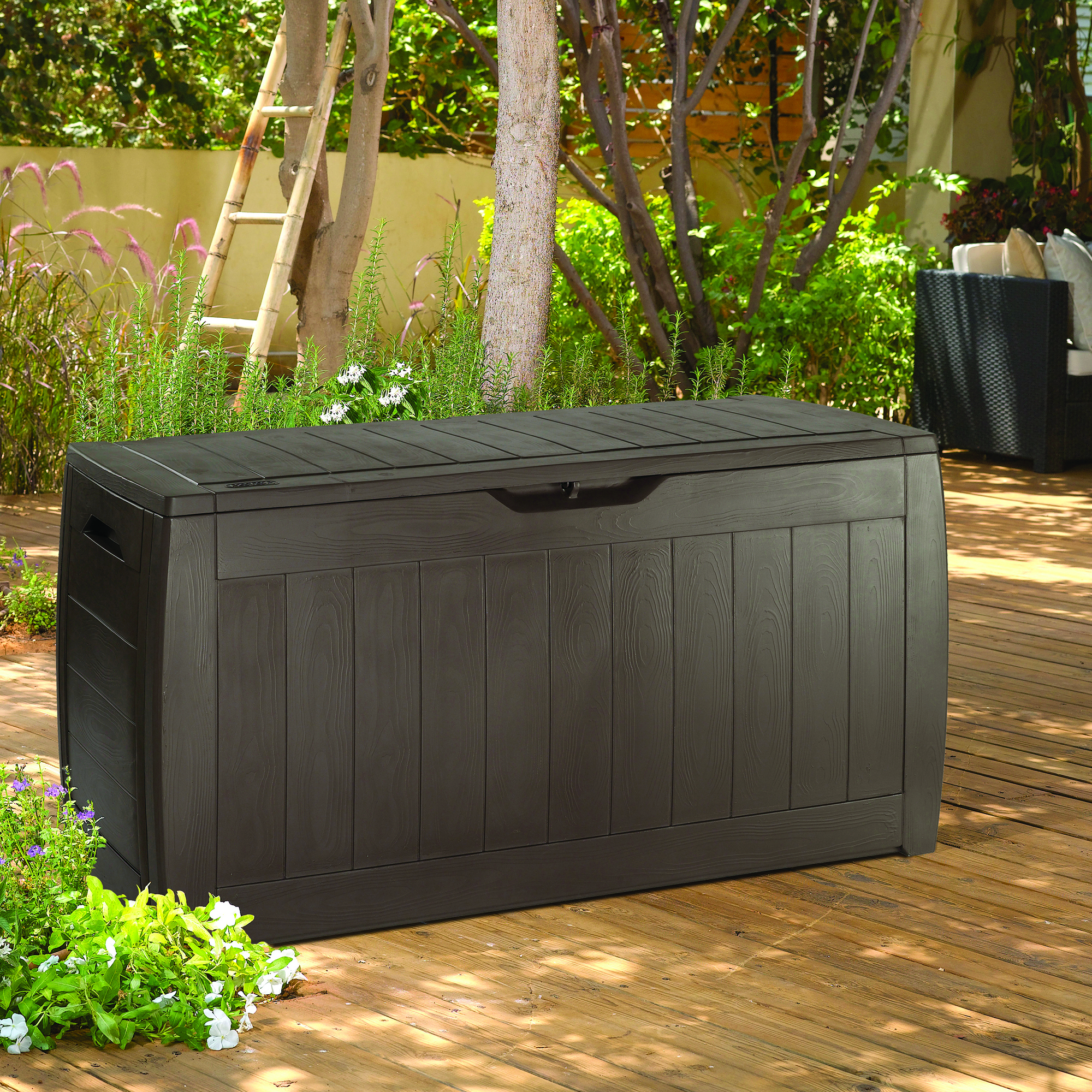 Hnědý zahradní box Hollywood 117 x 45 x 57 cm KETER