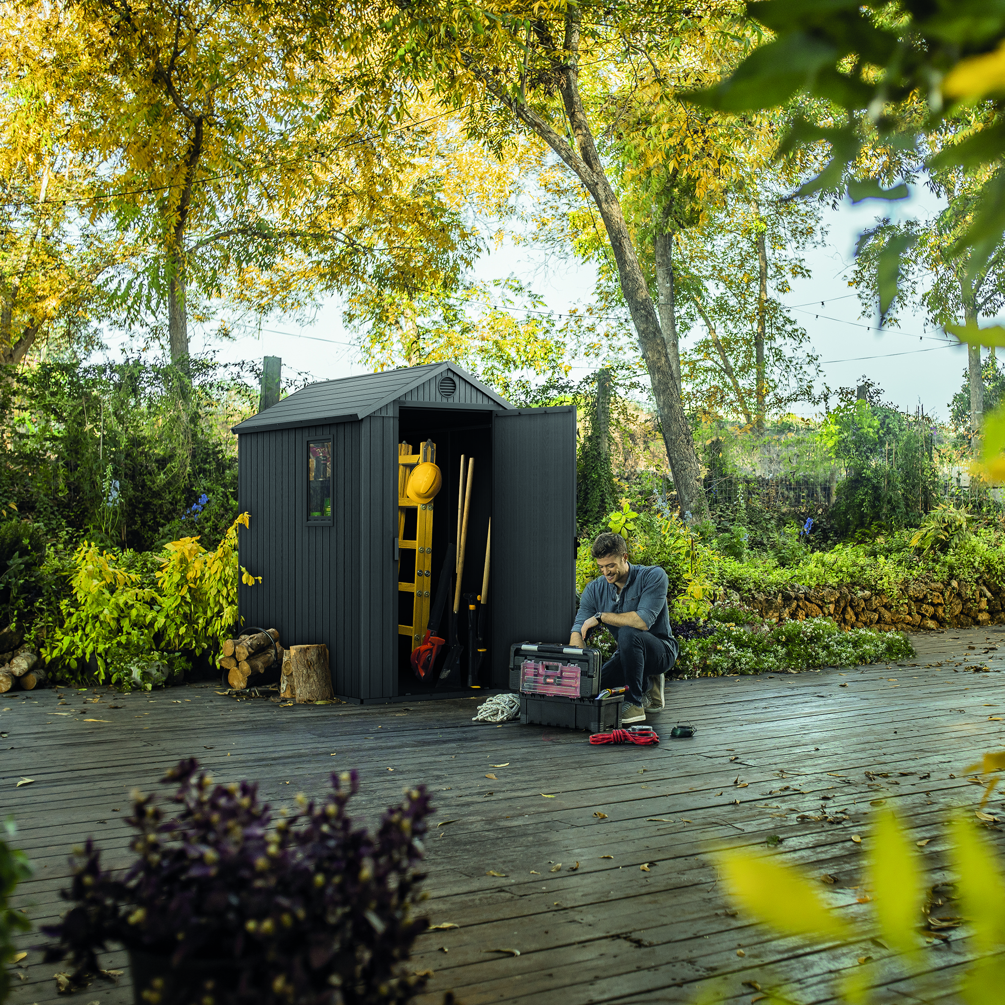 Domek narzędziowy Darwin 4 x 6 szary KETER