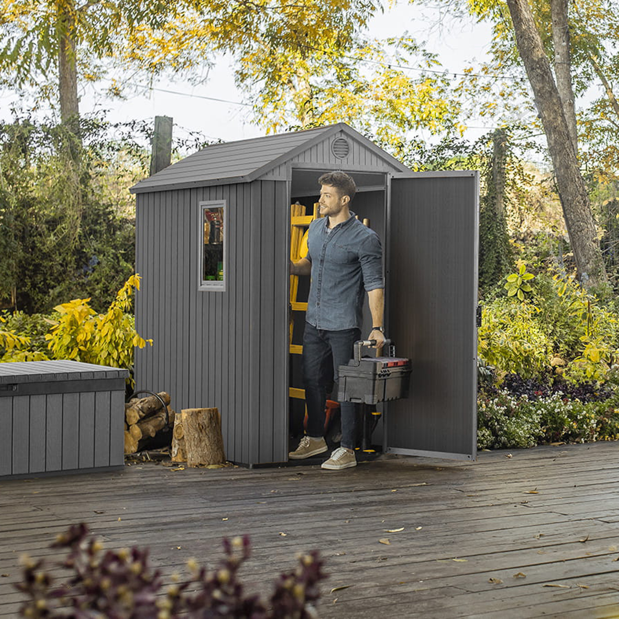 Domek narzędziowy Darwin 4 x 6 szary KETER