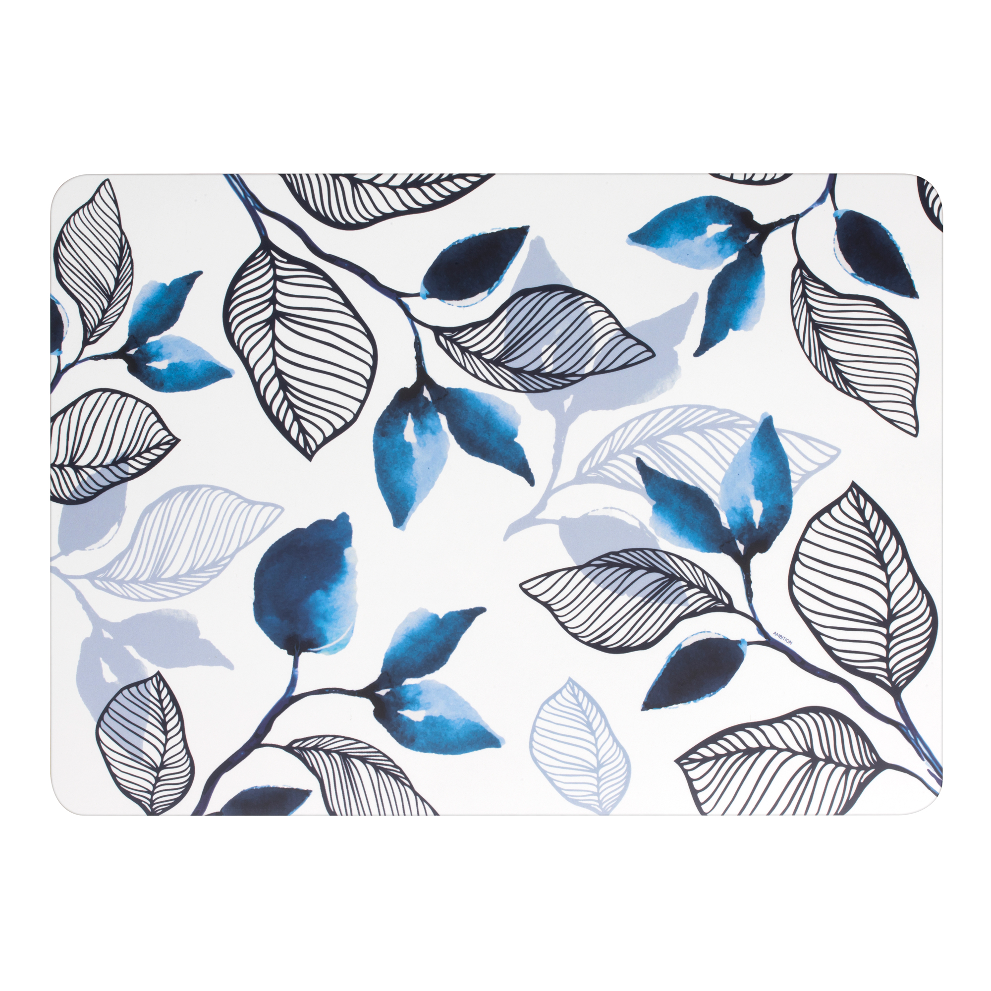 Placemat laminated Blue Flower 39 x 28 cm AMBITION