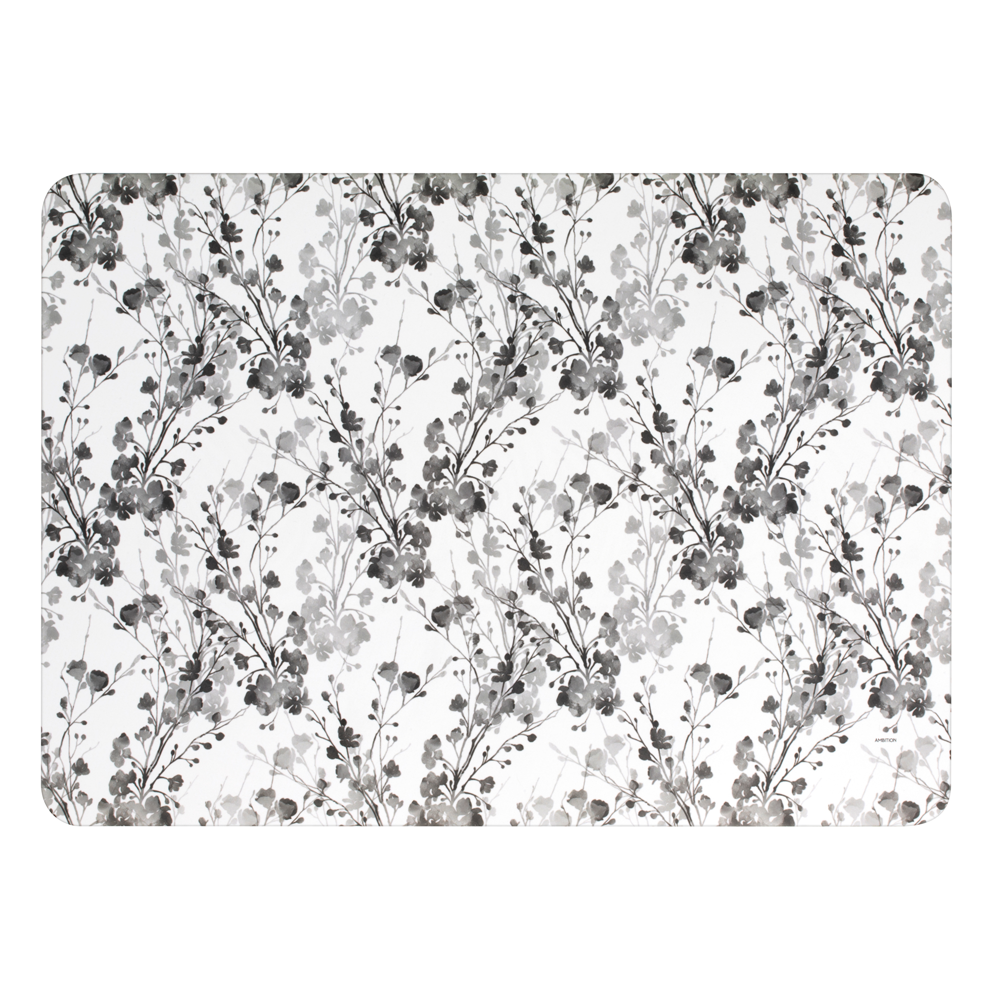 Placemat laminated Black Nature 39 x 28 cm AMBITION